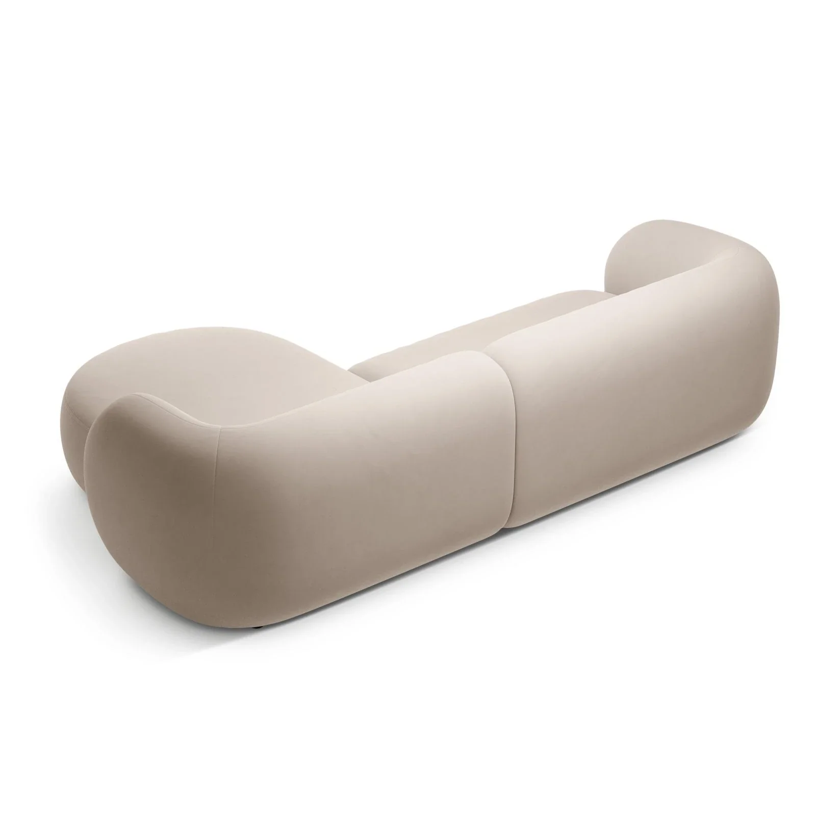 Kate Ecksofa Rechts mit Bezug aus Samt, Strukturstoff oder Boucle, 285x176 cm - Image 55