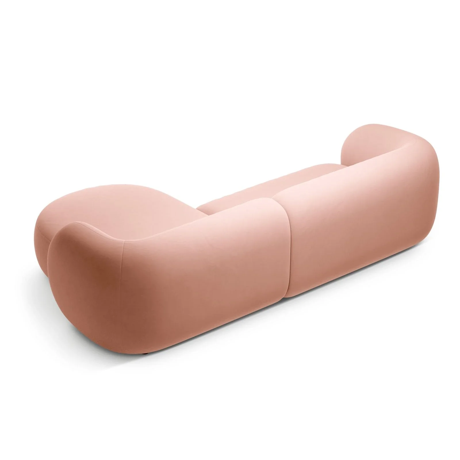 Kate Ecksofa Rechts mit Bezug aus Samt, Strukturstoff oder Boucle, 285x176 cm - Image 67