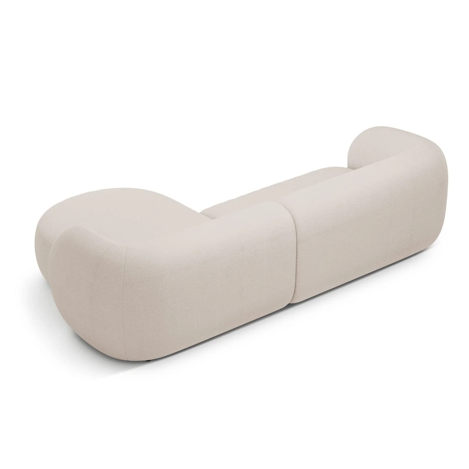 Kate Ecksofa Rechts mit Bezug aus Samt, Strukturstoff oder Boucle, 285x176 cm - Image 7