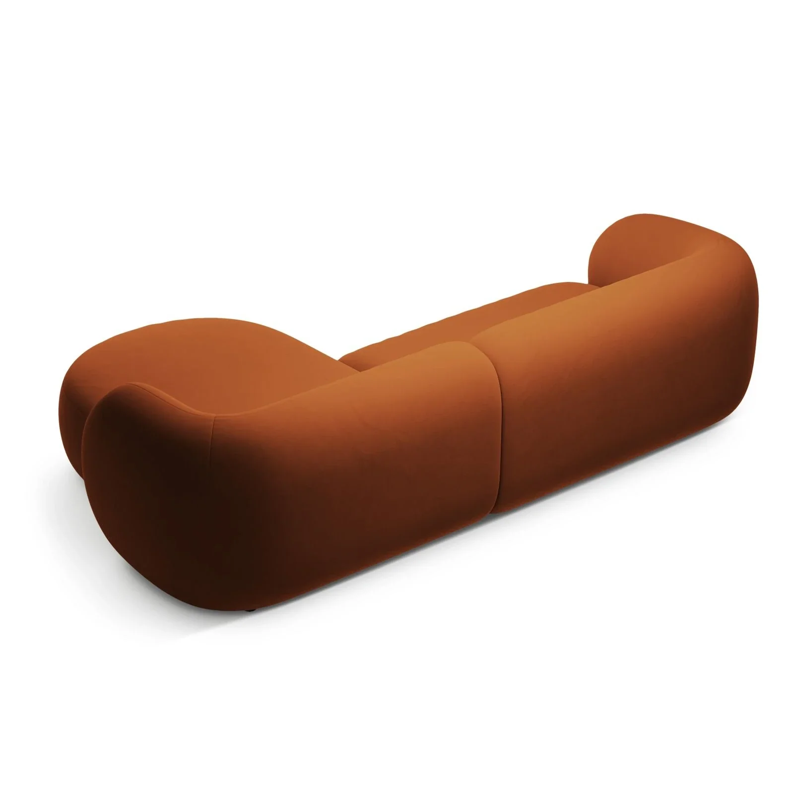Kate Ecksofa Rechts mit Bezug aus Samt, Strukturstoff oder Boucle, 285x176 cm - Image 71