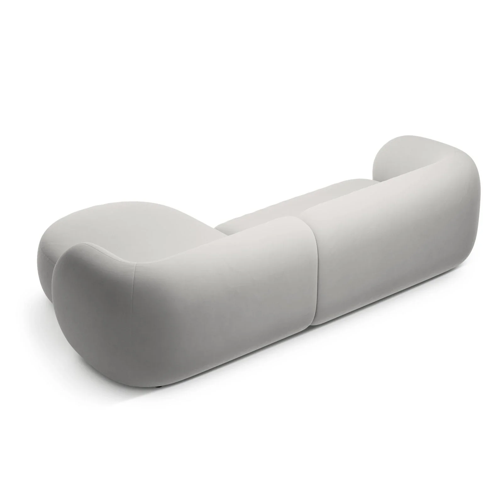 Kate Ecksofa Rechts mit Bezug aus Samt, Strukturstoff oder Boucle, 285x176 cm - Image 75