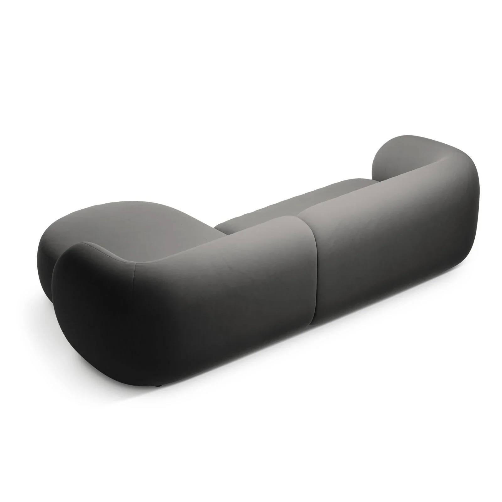 Kate Ecksofa Rechts mit Bezug aus Samt, Strukturstoff oder Boucle, 285x176 cm - Image 79
