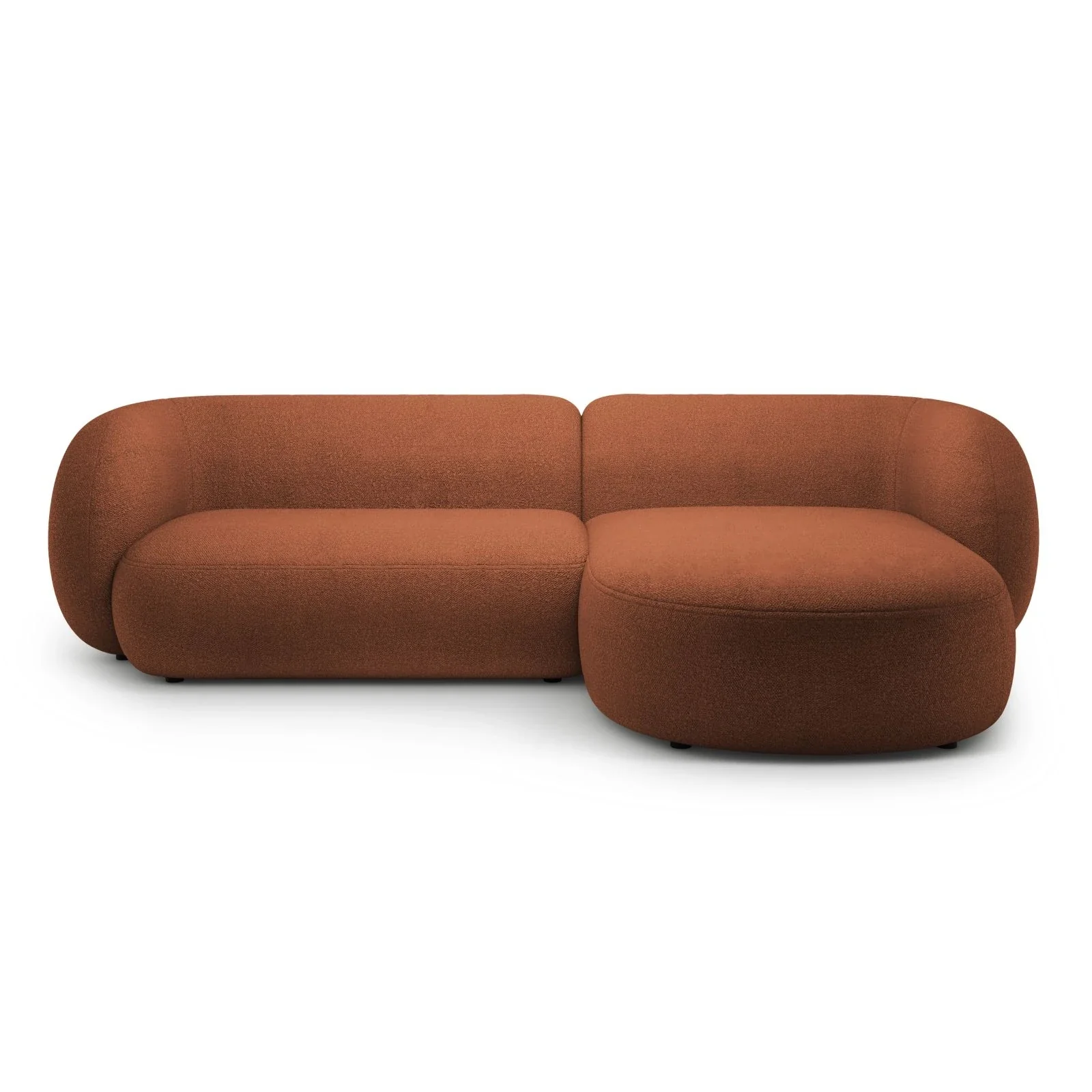 Kate Ecksofa Rechts mit Bezug aus Samt, Strukturstoff oder Boucle, 285x176 cm - Image 9