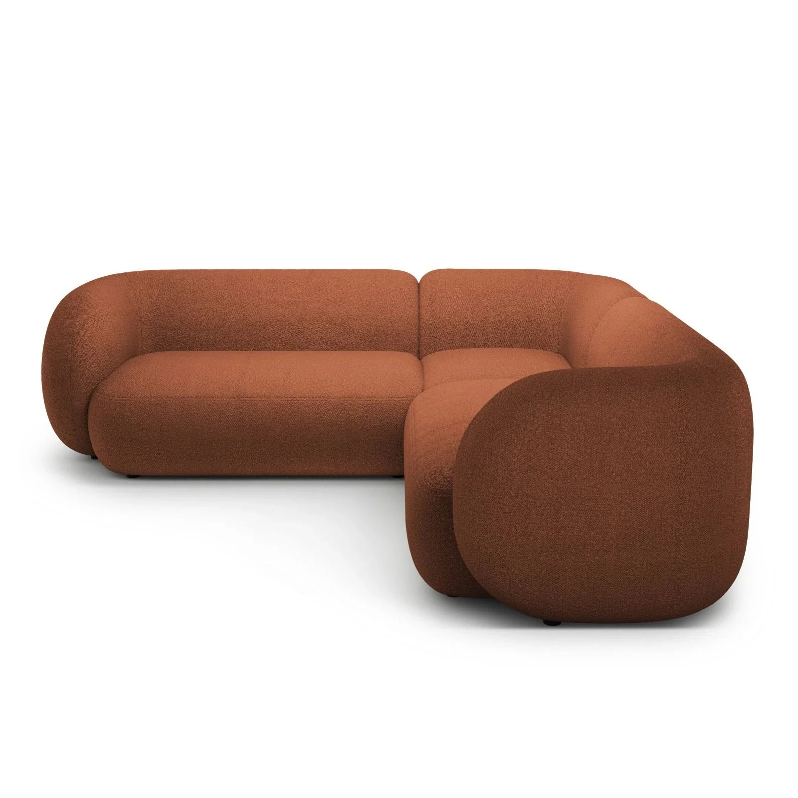 Kate Ecksofa symmetrisch aus Samt, Strukturstoff oder Boucle, 252x252 cm - Image 10