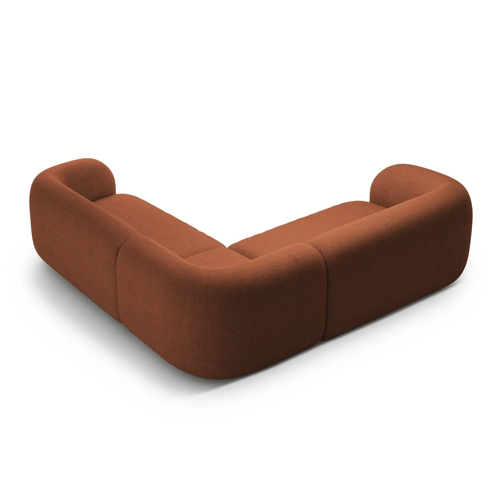 Kate Ecksofa symmetrisch aus Samt, Strukturstoff oder Boucle, 252x252 cm - Image 11