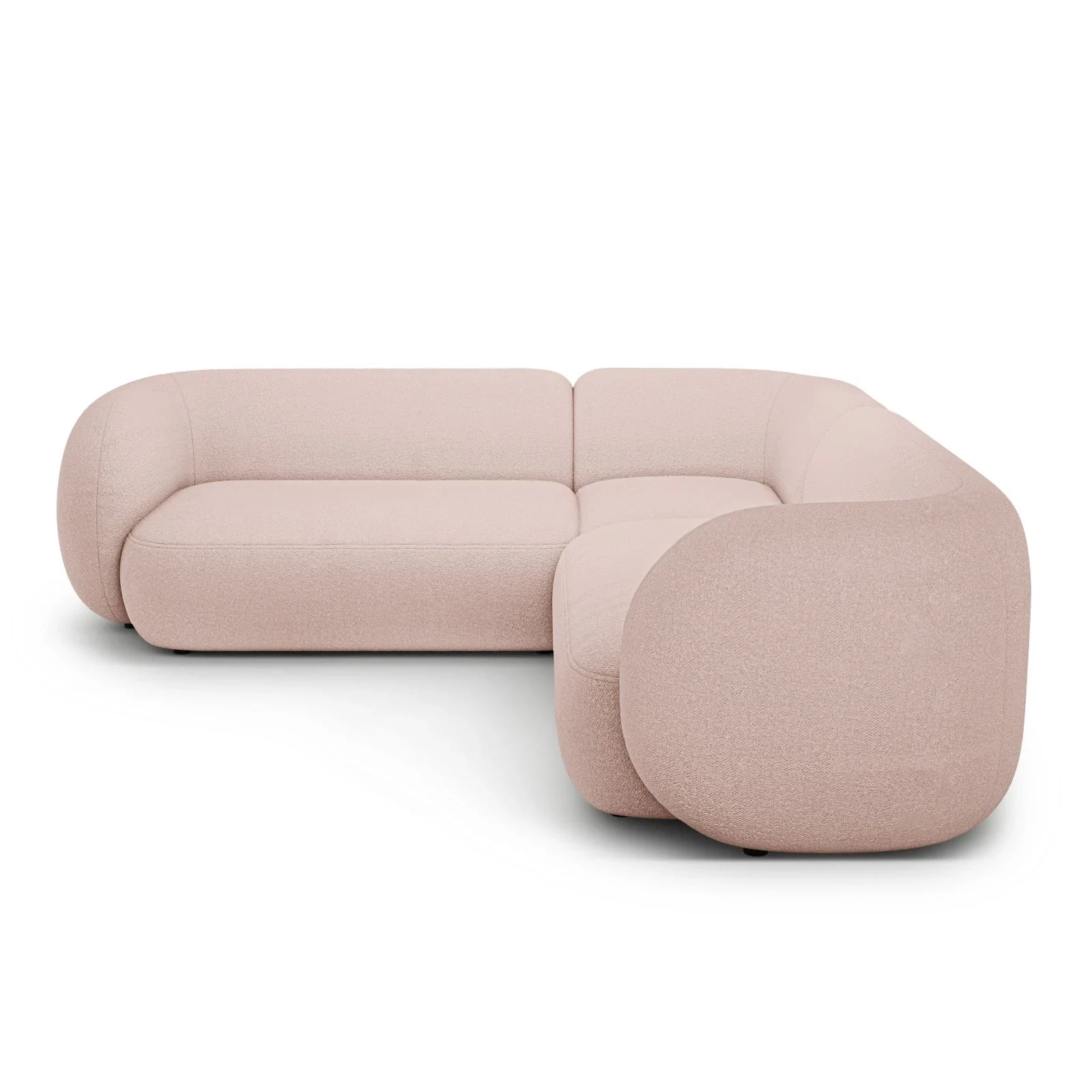 Kate Ecksofa symmetrisch aus Samt, Strukturstoff oder Boucle, 252x252 cm - Image 14