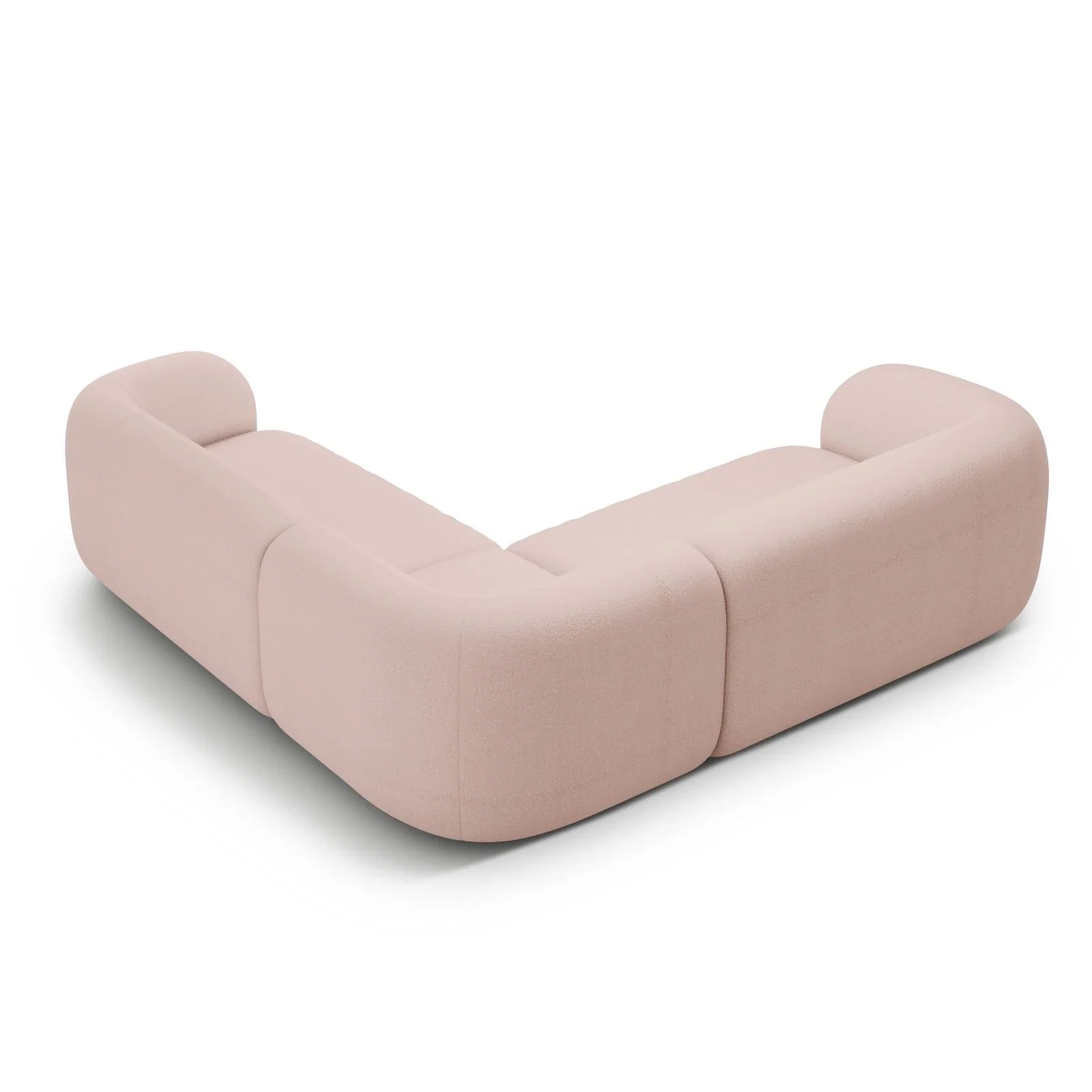 Kate Ecksofa symmetrisch aus Samt, Strukturstoff oder Boucle, 252x252 cm - Image 15