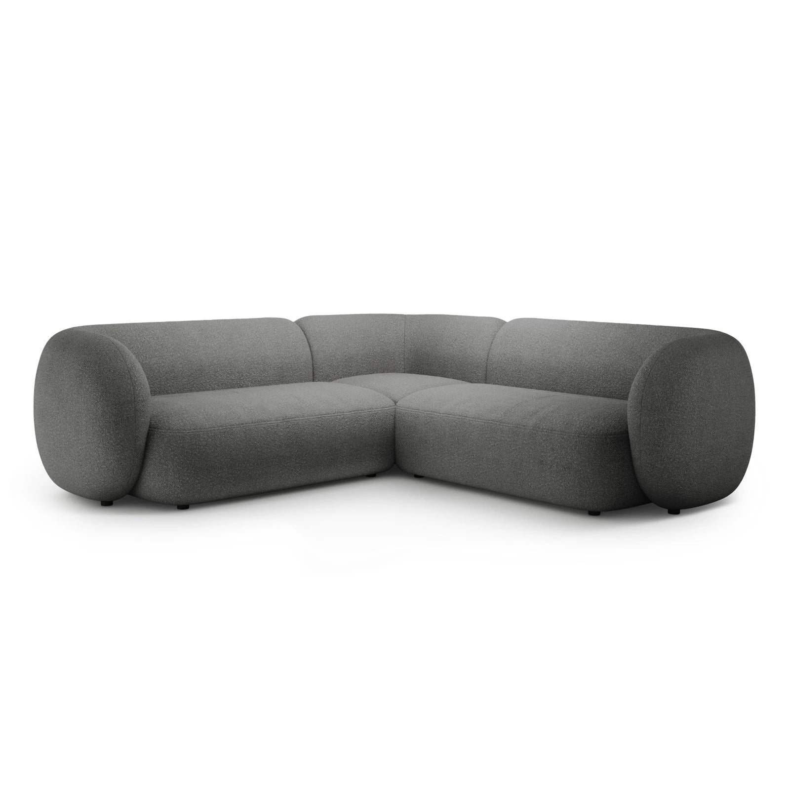 Kate Ecksofa symmetrisch aus Samt, Strukturstoff oder Boucle, 252x252 cm - Image 17