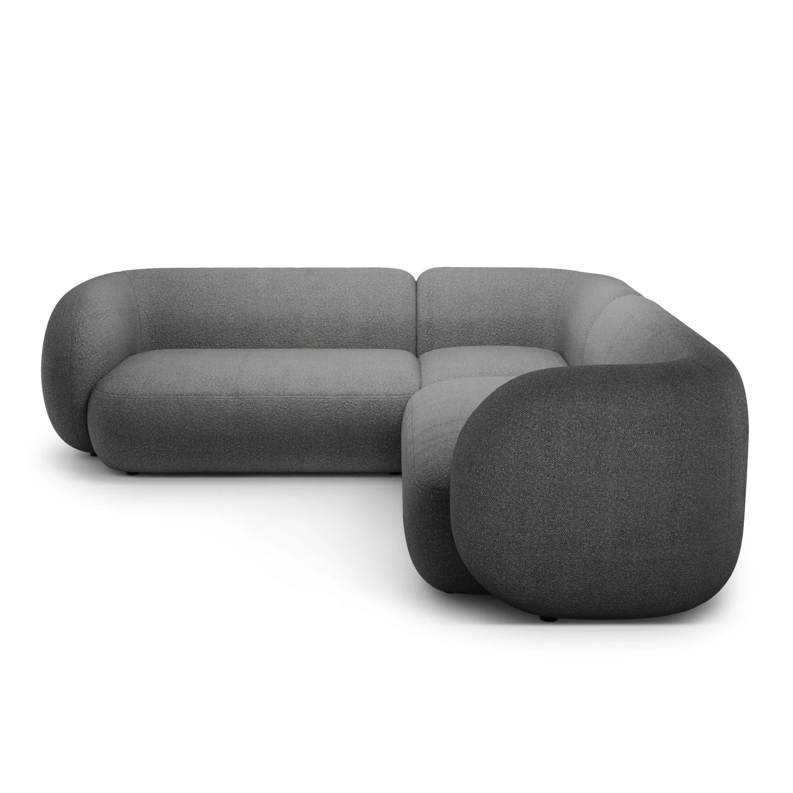 Kate Ecksofa symmetrisch aus Samt, Strukturstoff oder Boucle, 252x252 cm - Image 18