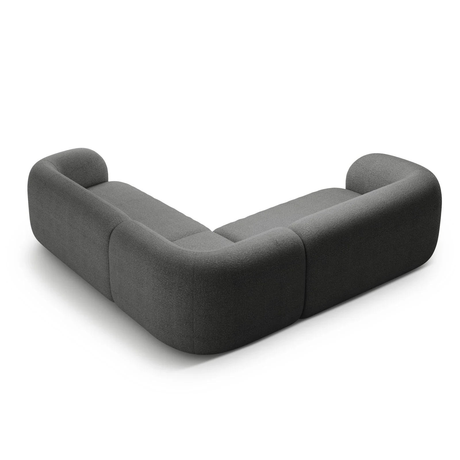 Kate Ecksofa symmetrisch aus Samt, Strukturstoff oder Boucle, 252x252 cm - Image 19