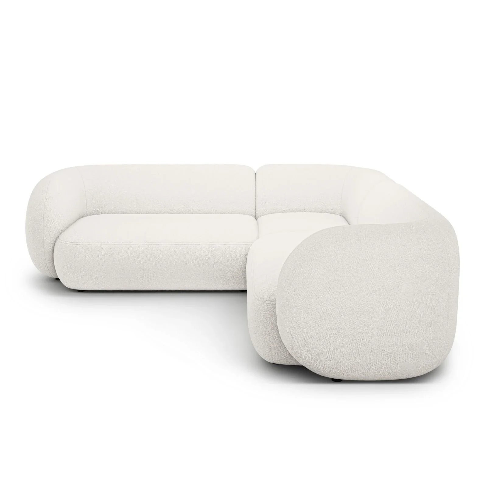 Kate Ecksofa symmetrisch aus Samt, Strukturstoff oder Boucle, 252x252 cm - Image 2