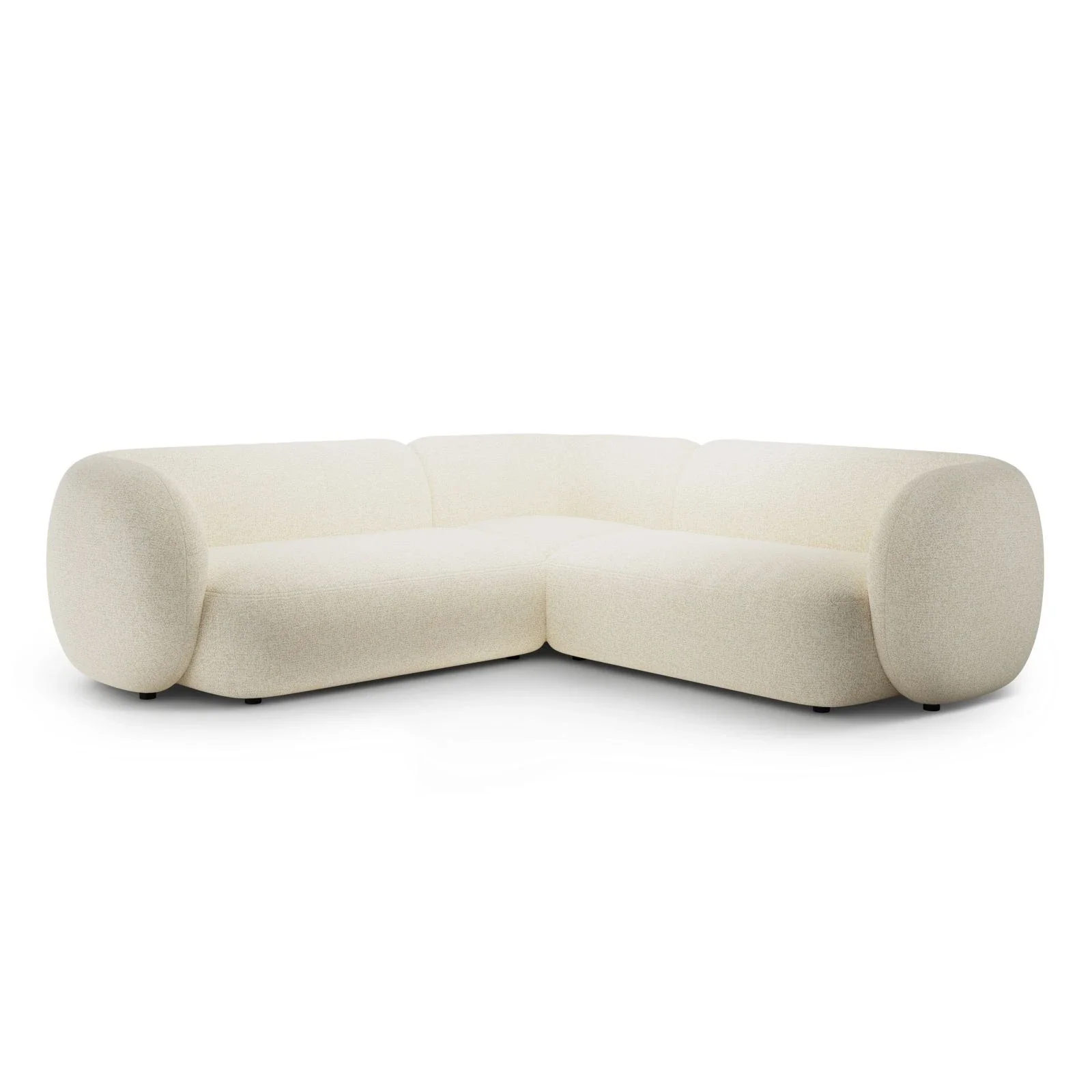 Kate Ecksofa symmetrisch aus Samt, Strukturstoff oder Boucle, 252x252 cm - Image 29