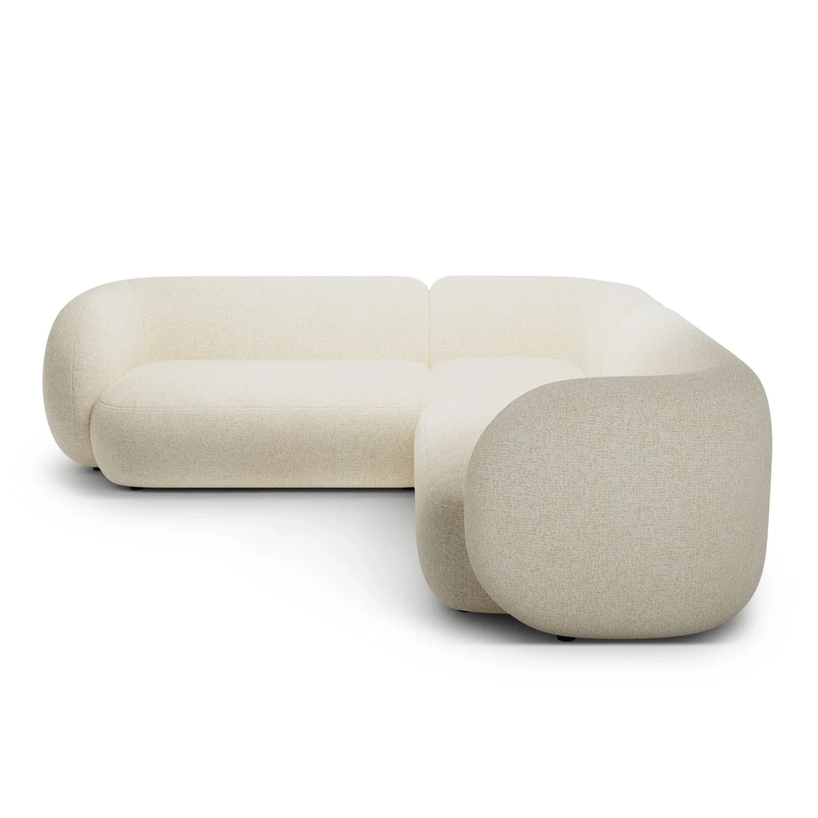 Kate Ecksofa symmetrisch aus Samt, Strukturstoff oder Boucle, 252x252 cm - Image 30
