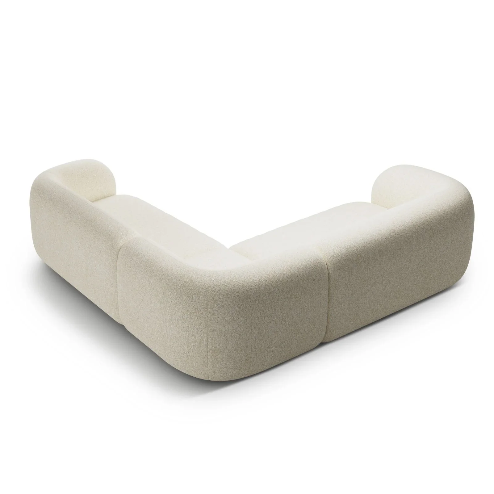 Kate Ecksofa symmetrisch aus Samt, Strukturstoff oder Boucle, 252x252 cm - Image 31