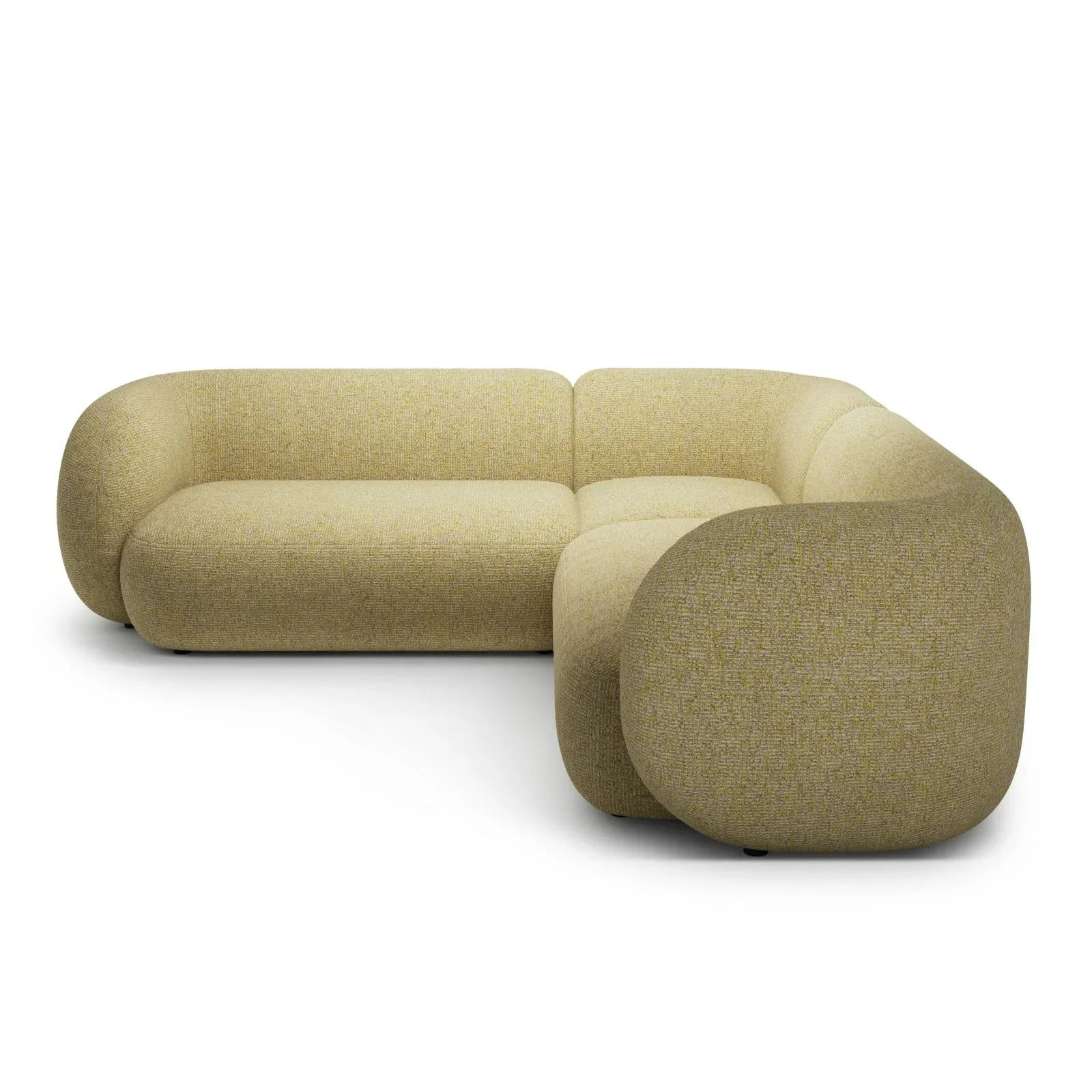 Kate Ecksofa symmetrisch aus Samt, Strukturstoff oder Boucle, 252x252 cm - Image 39