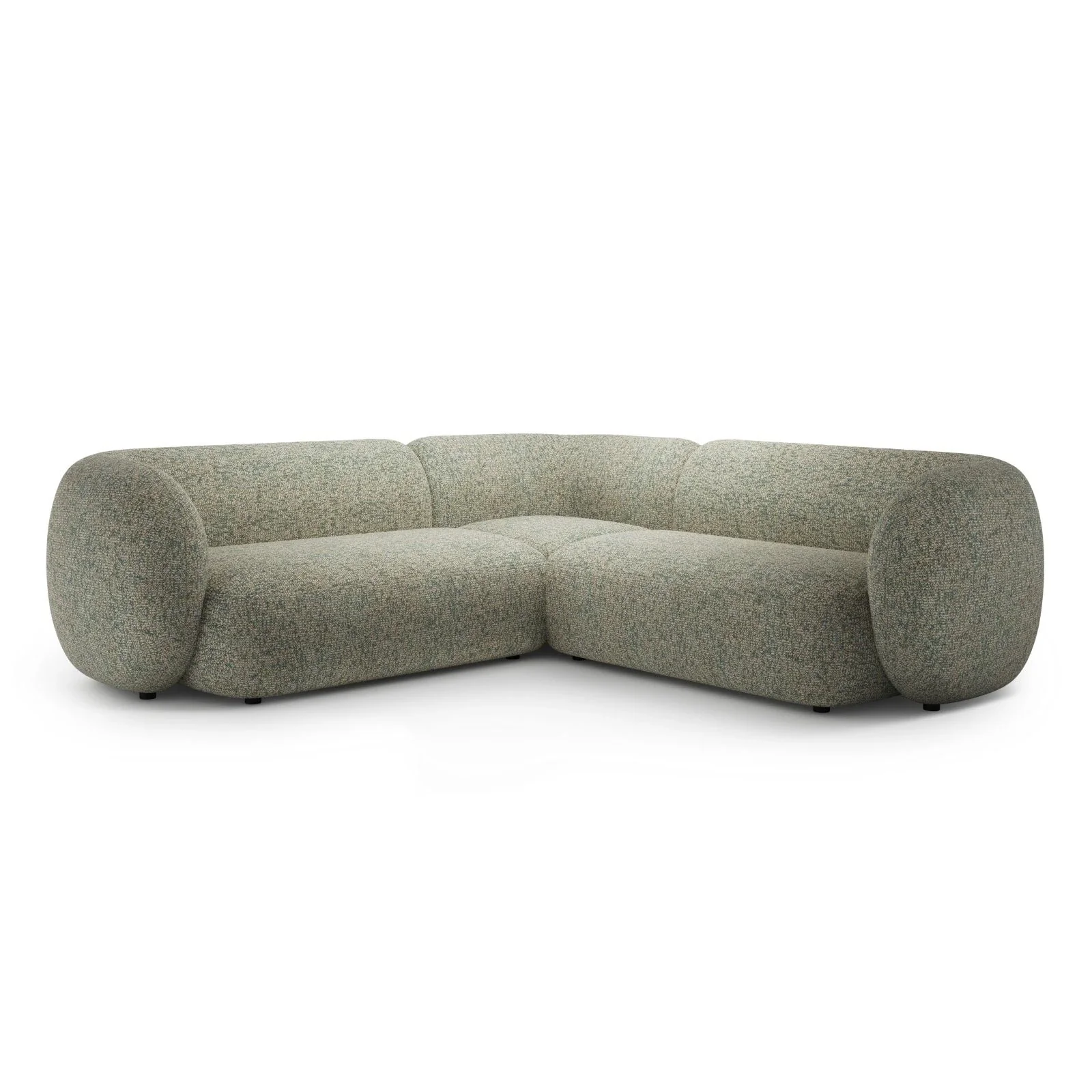 Kate Ecksofa symmetrisch aus Samt, Strukturstoff oder Boucle, 252x252 cm - Image 42