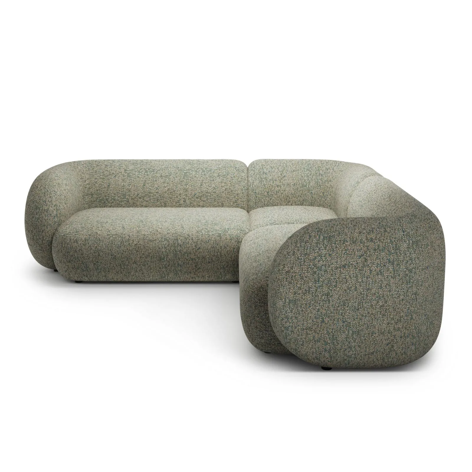 Kate Ecksofa symmetrisch aus Samt, Strukturstoff oder Boucle, 252x252 cm - Image 43