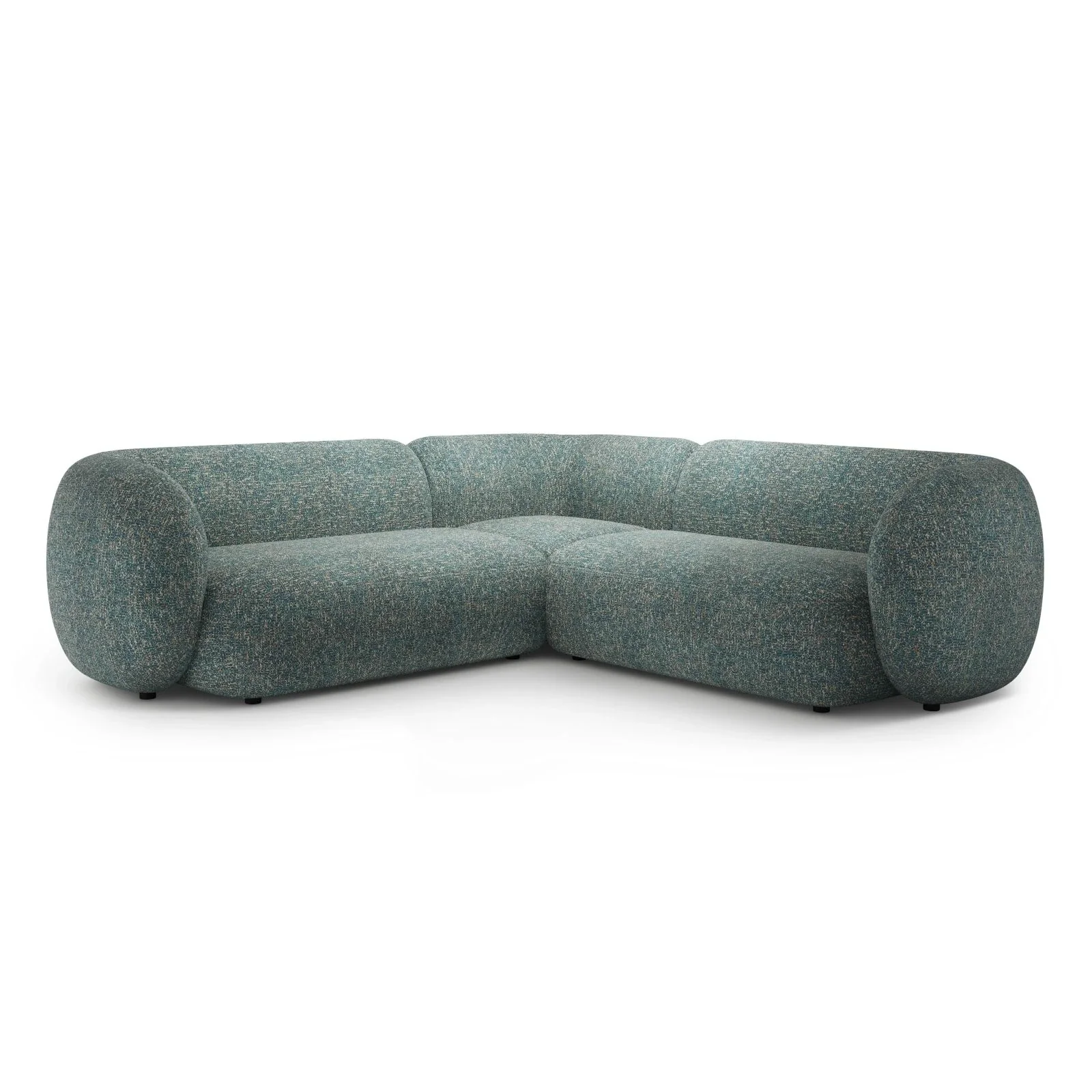 Kate Ecksofa symmetrisch aus Samt, Strukturstoff oder Boucle, 252x252 cm - Image 46