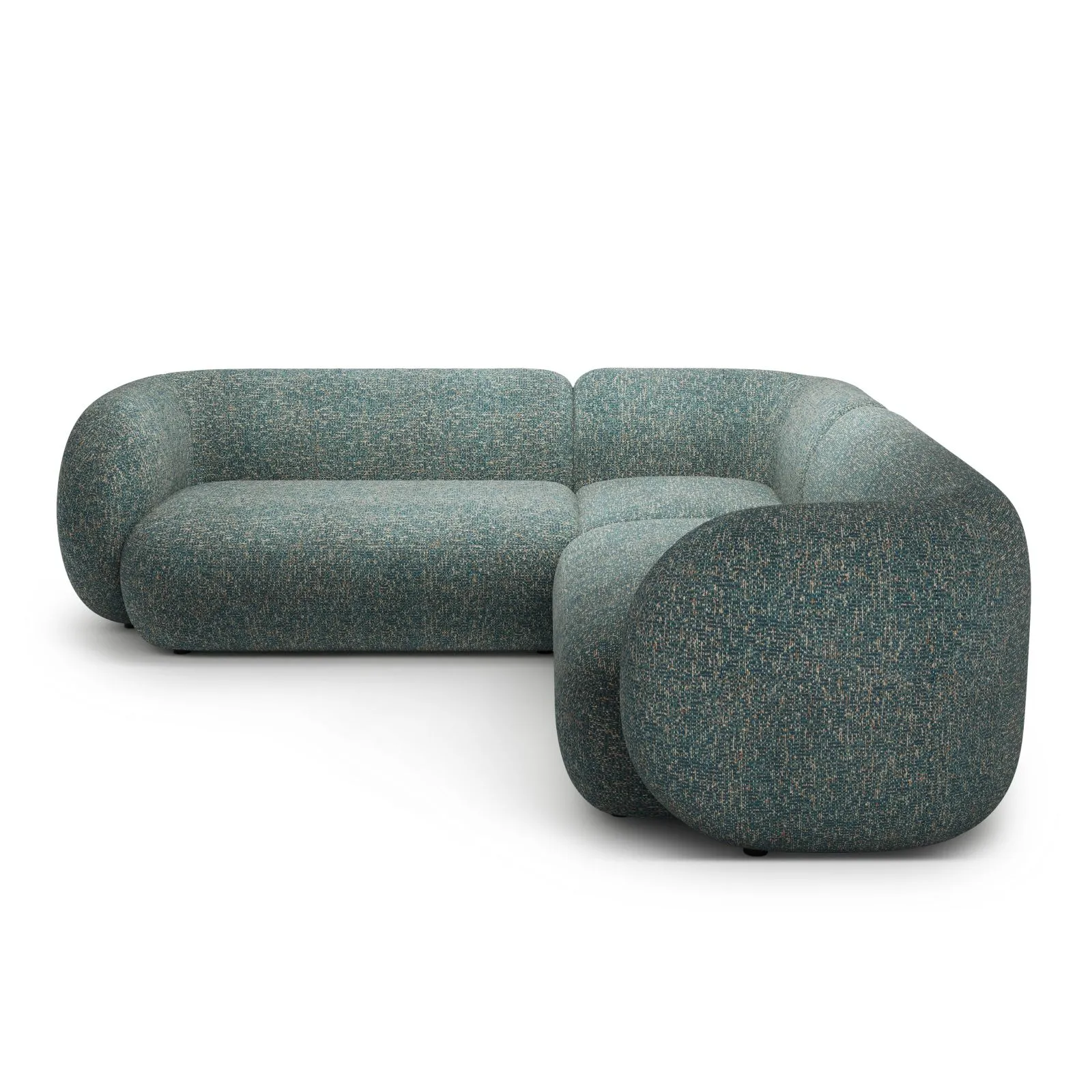 Kate Ecksofa symmetrisch aus Samt, Strukturstoff oder Boucle, 252x252 cm - Image 47