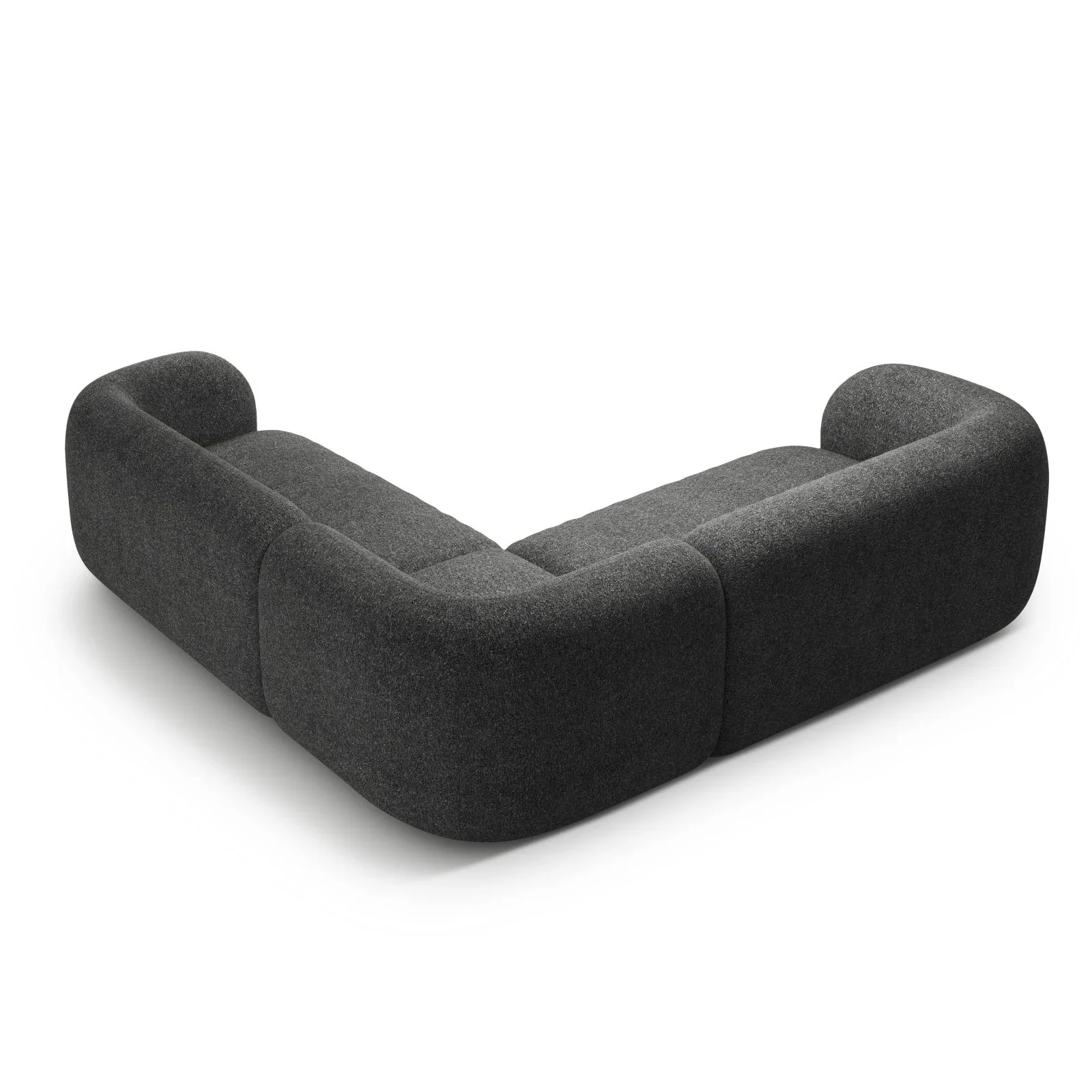 Kate Ecksofa symmetrisch aus Samt, Strukturstoff oder Boucle, 252x252 cm - Image 52