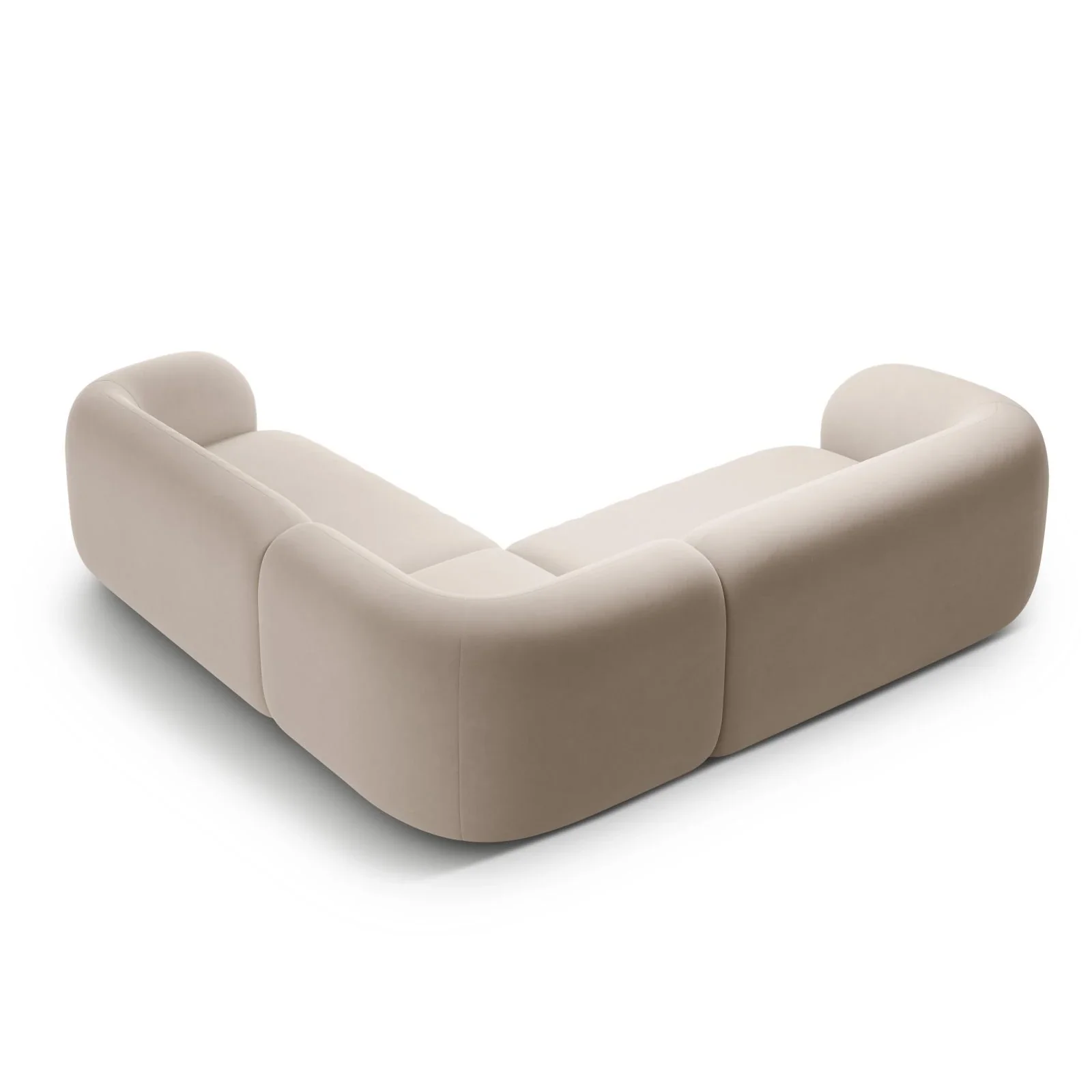Kate Ecksofa symmetrisch aus Samt, Strukturstoff oder Boucle, 252x252 cm - Image 56