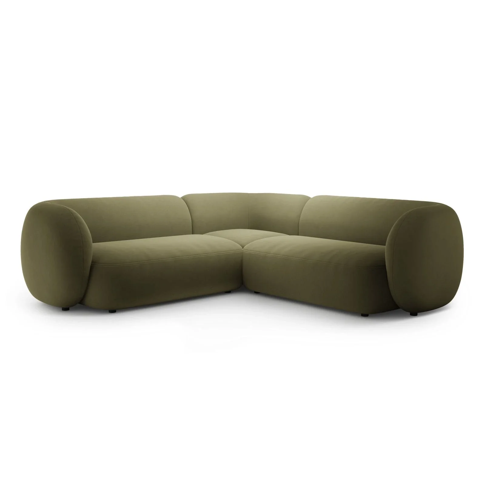 Kate Ecksofa symmetrisch aus Samt, Strukturstoff oder Boucle, 252x252 cm - Image 62