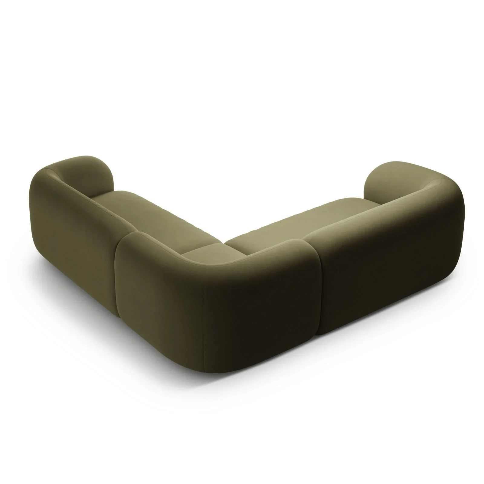 Kate Ecksofa symmetrisch aus Samt, Strukturstoff oder Boucle, 252x252 cm - Image 64