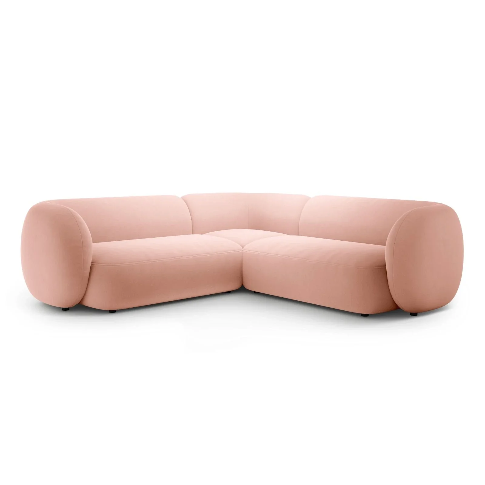 Kate Ecksofa symmetrisch aus Samt, Strukturstoff oder Boucle, 252x252 cm - Image 66