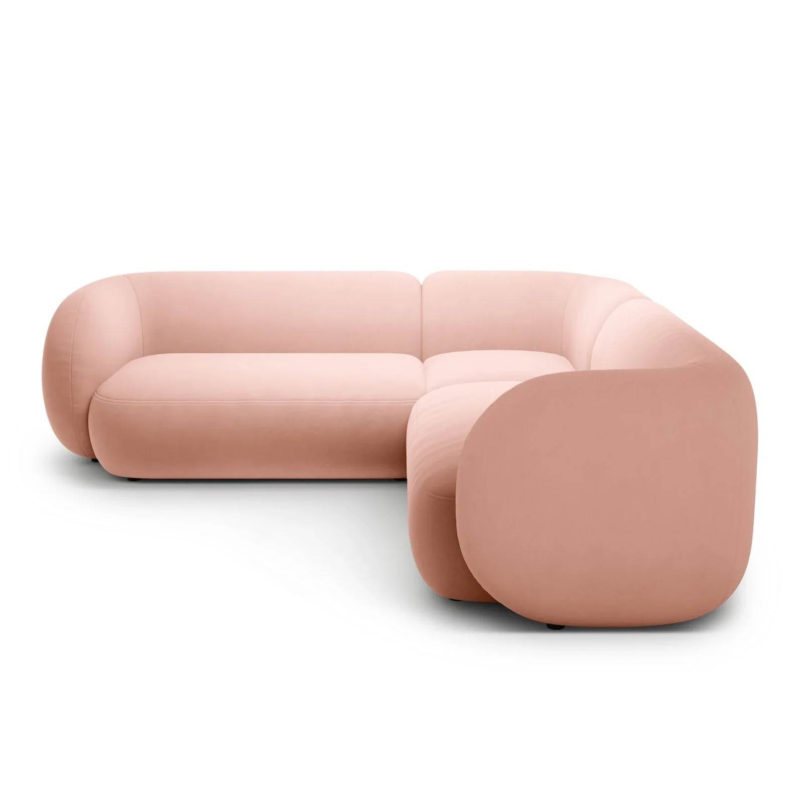Kate Ecksofa symmetrisch aus Samt, Strukturstoff oder Boucle, 252x252 cm - Image 67