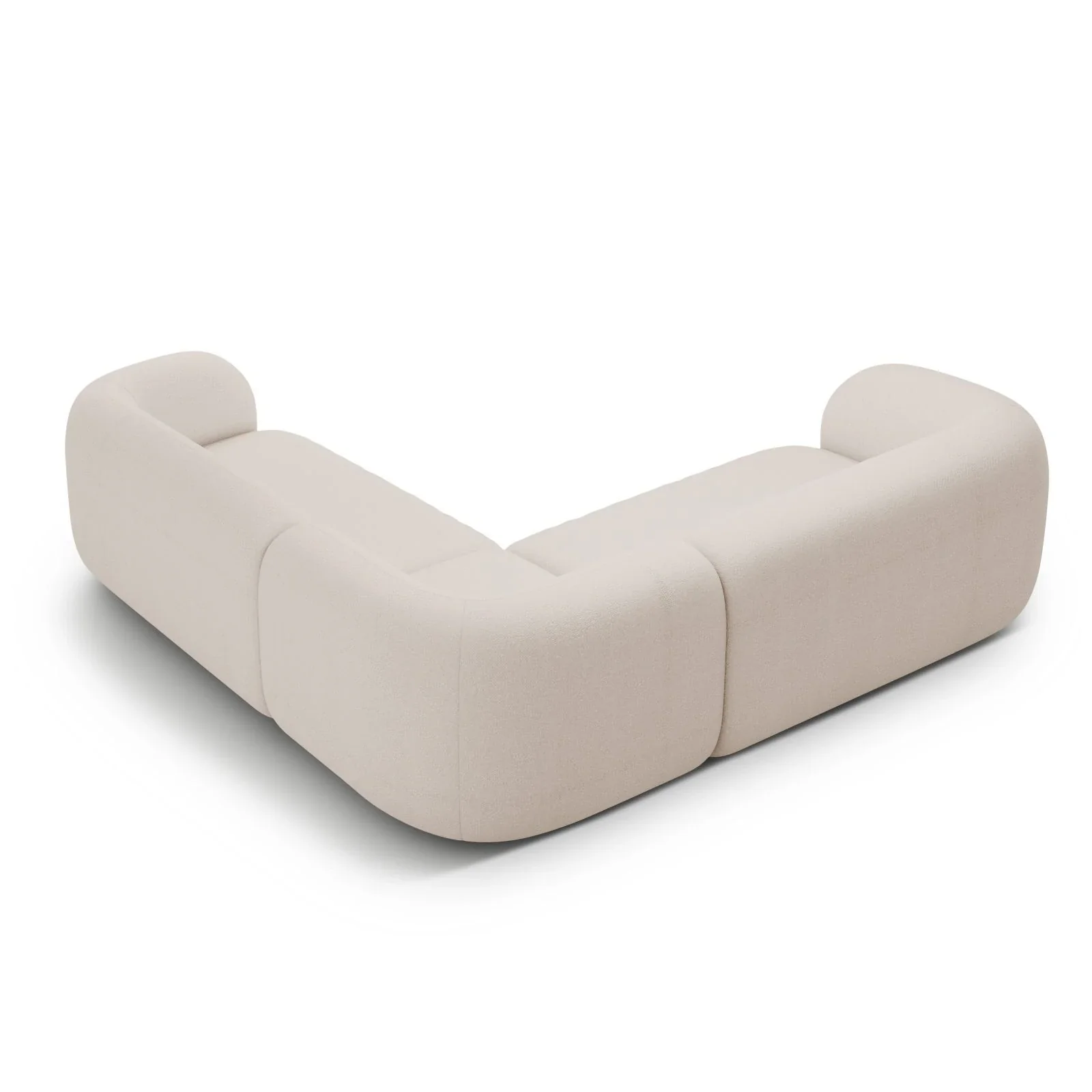 Kate Ecksofa symmetrisch aus Samt, Strukturstoff oder Boucle, 252x252 cm - Image 7