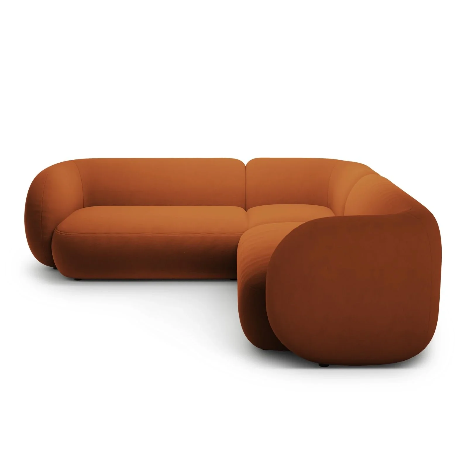 Kate Ecksofa symmetrisch aus Samt, Strukturstoff oder Boucle, 252x252 cm - Image 71
