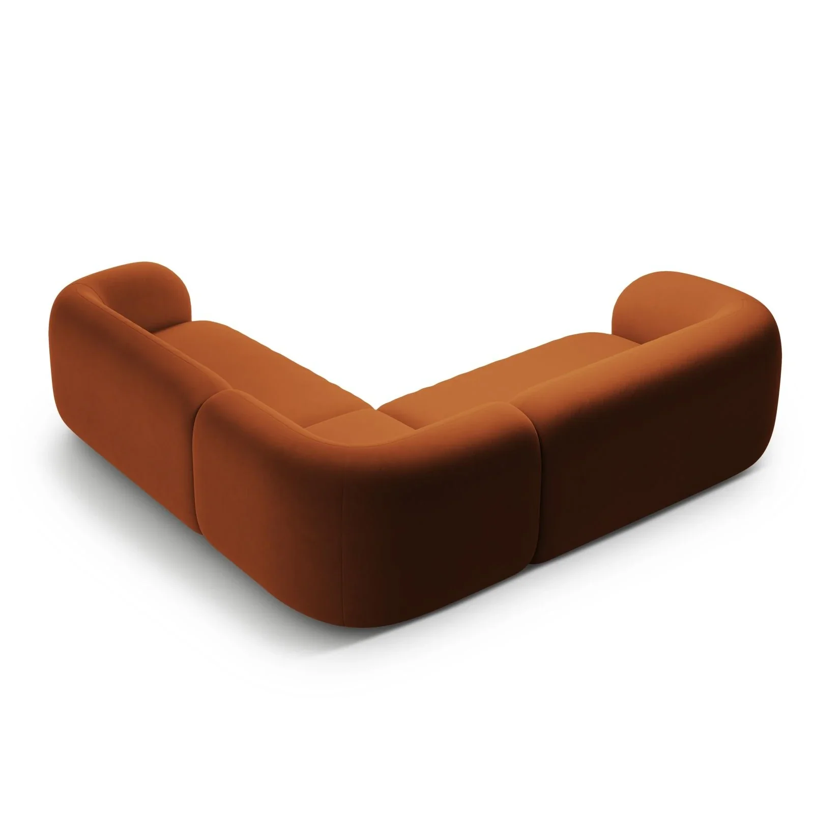 Kate Ecksofa symmetrisch aus Samt, Strukturstoff oder Boucle, 252x252 cm - Image 72