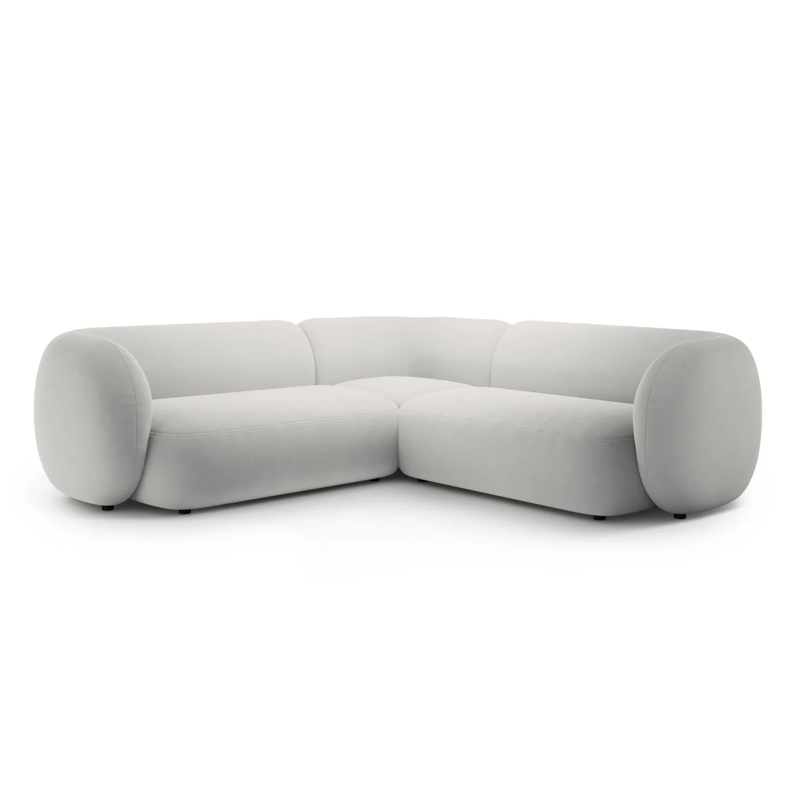 Kate Ecksofa symmetrisch aus Samt, Strukturstoff oder Boucle, 252x252 cm - Image 74