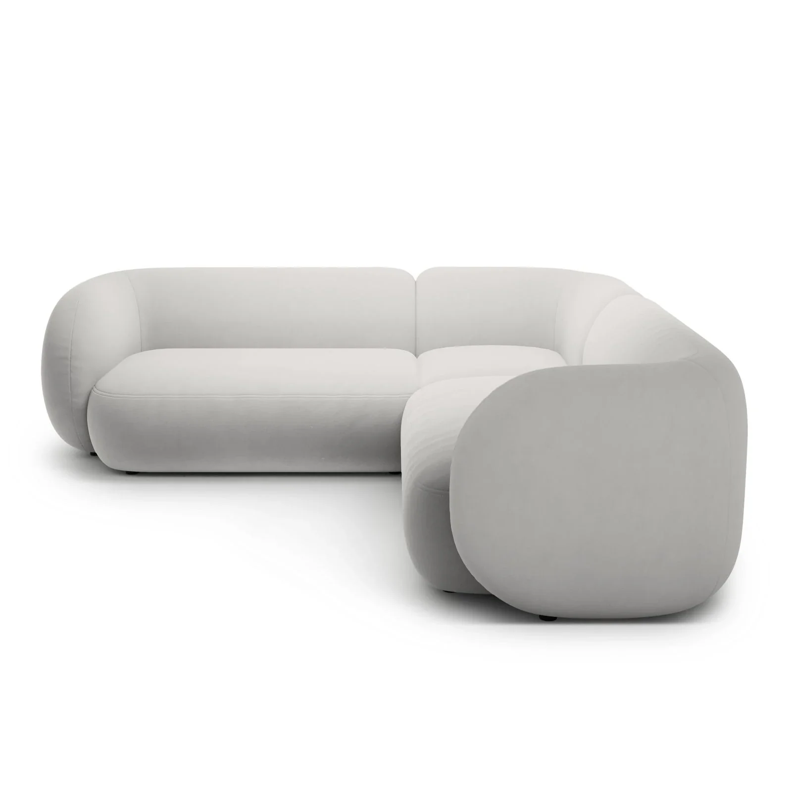 Kate Ecksofa symmetrisch aus Samt, Strukturstoff oder Boucle, 252x252 cm - Image 75