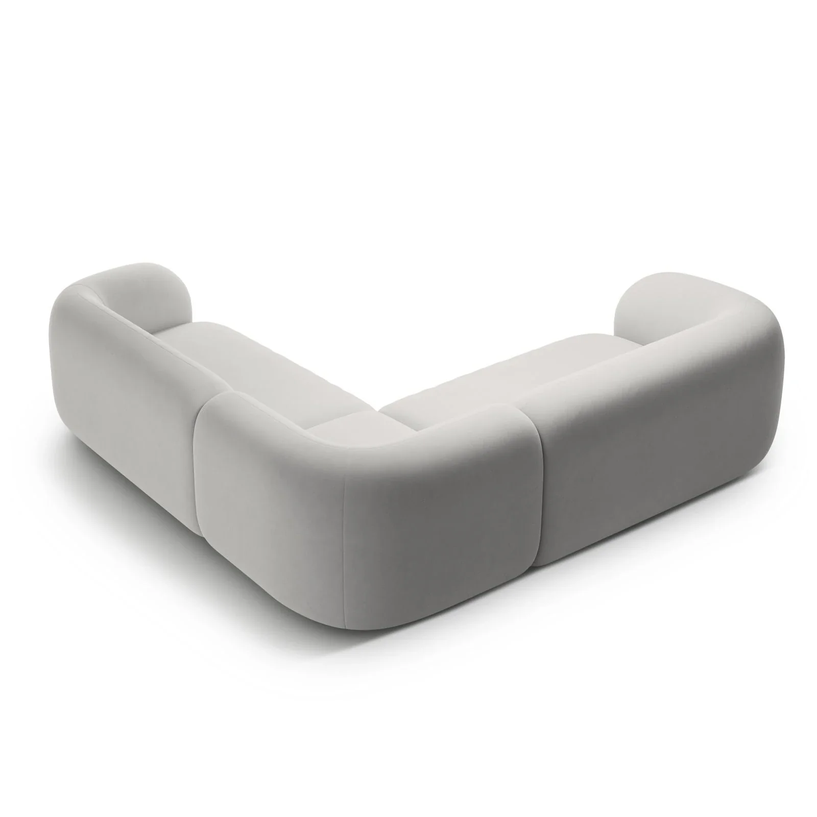 Kate Ecksofa symmetrisch aus Samt, Strukturstoff oder Boucle, 252x252 cm - Image 76