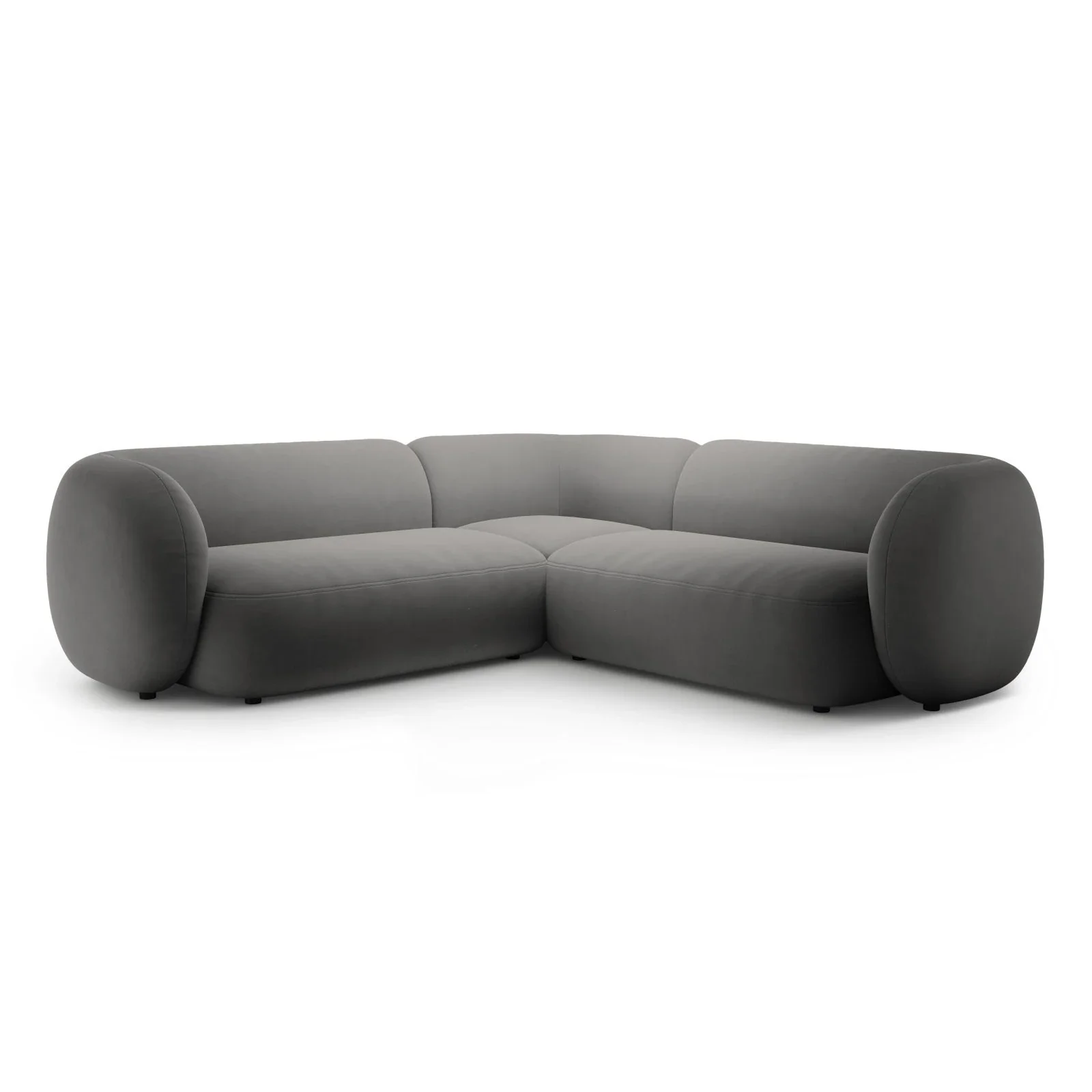 Kate Ecksofa symmetrisch aus Samt, Strukturstoff oder Boucle, 252x252 cm - Image 78