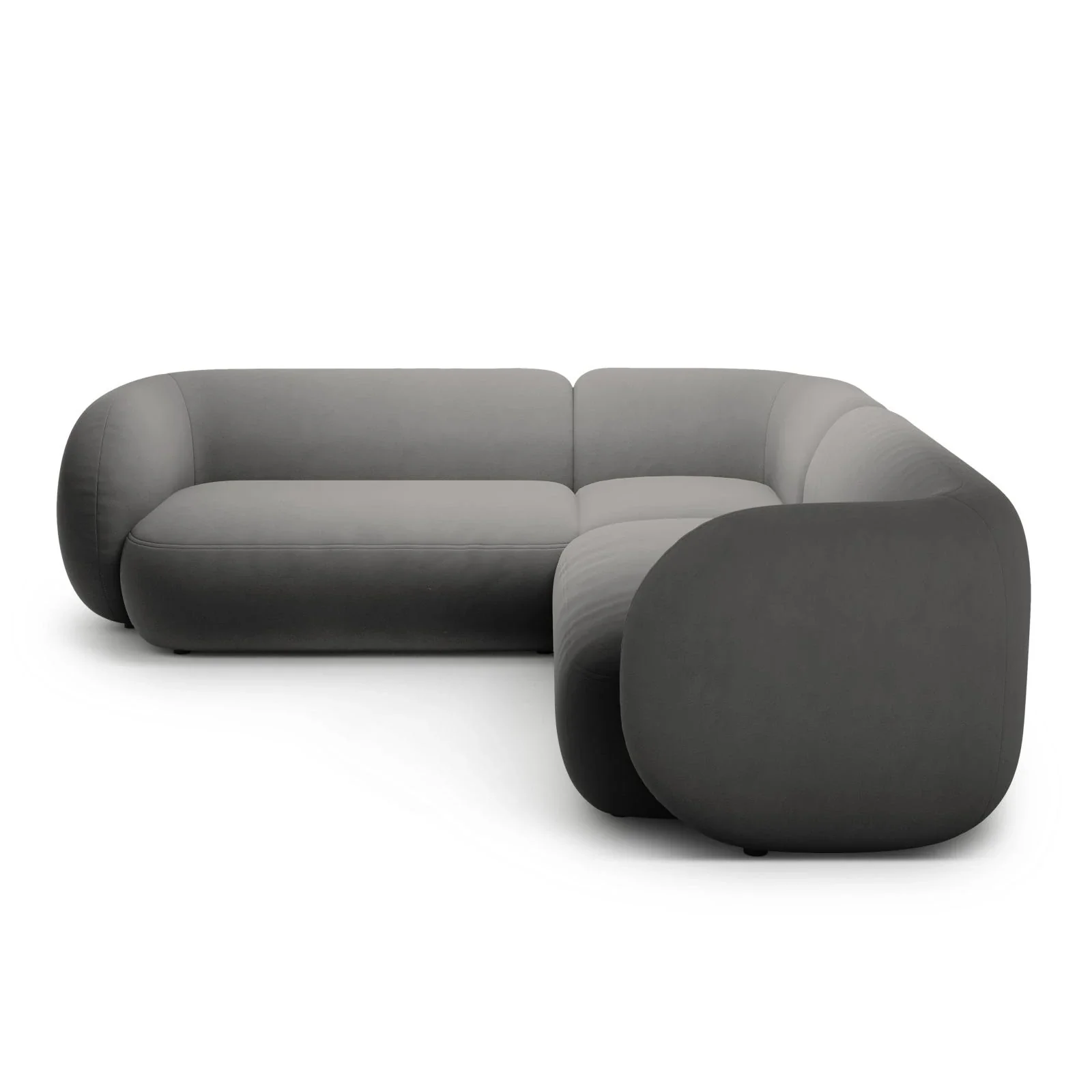 Kate Ecksofa symmetrisch aus Samt, Strukturstoff oder Boucle, 252x252 cm - Image 79