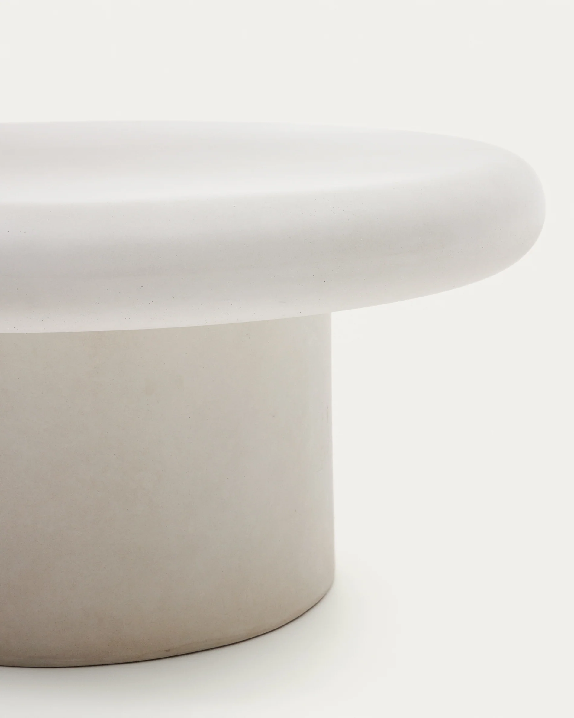 Addaia Couchtisch aus weißem Zement Ø 90 cm - Image 5