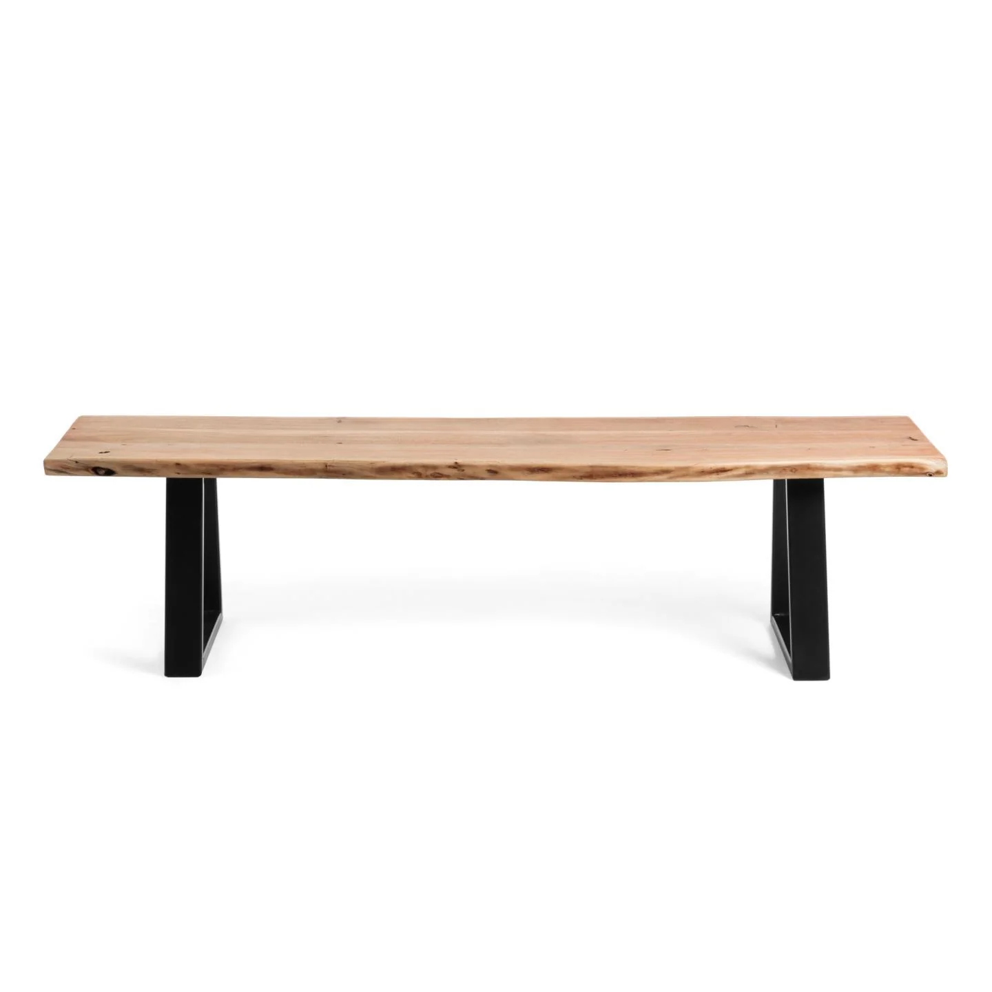 Alaia Bank aus massivem Akazienholz und Stahl schwarz lackiert 180 cm - Image 6