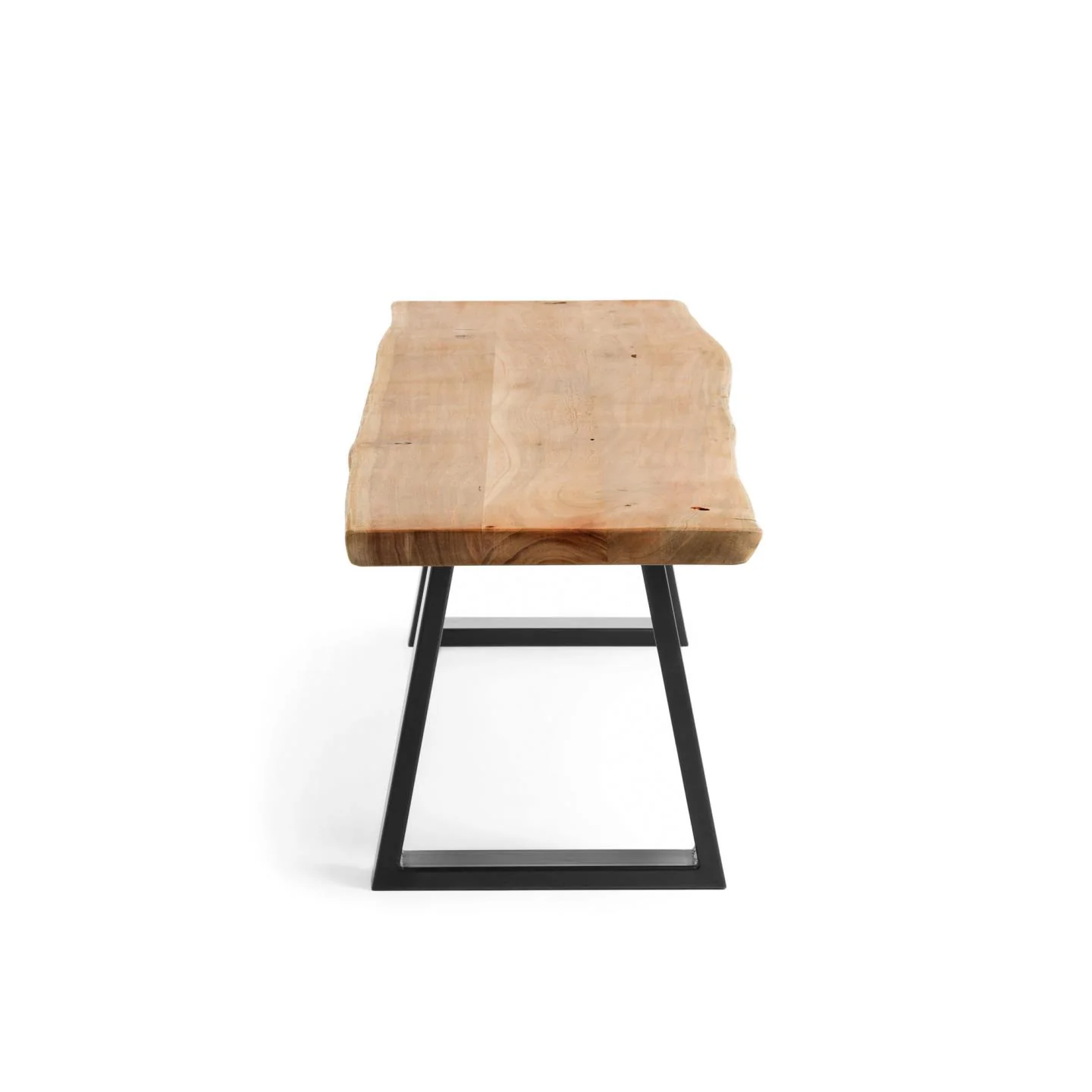 Alaia Bank aus massivem Akazienholz und Stahl schwarz lackiert 180 cm - Image 7