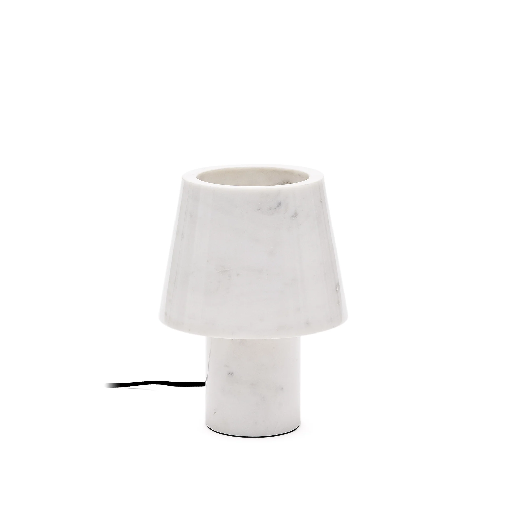 Alaro Tischlampe aus weißem Marmor