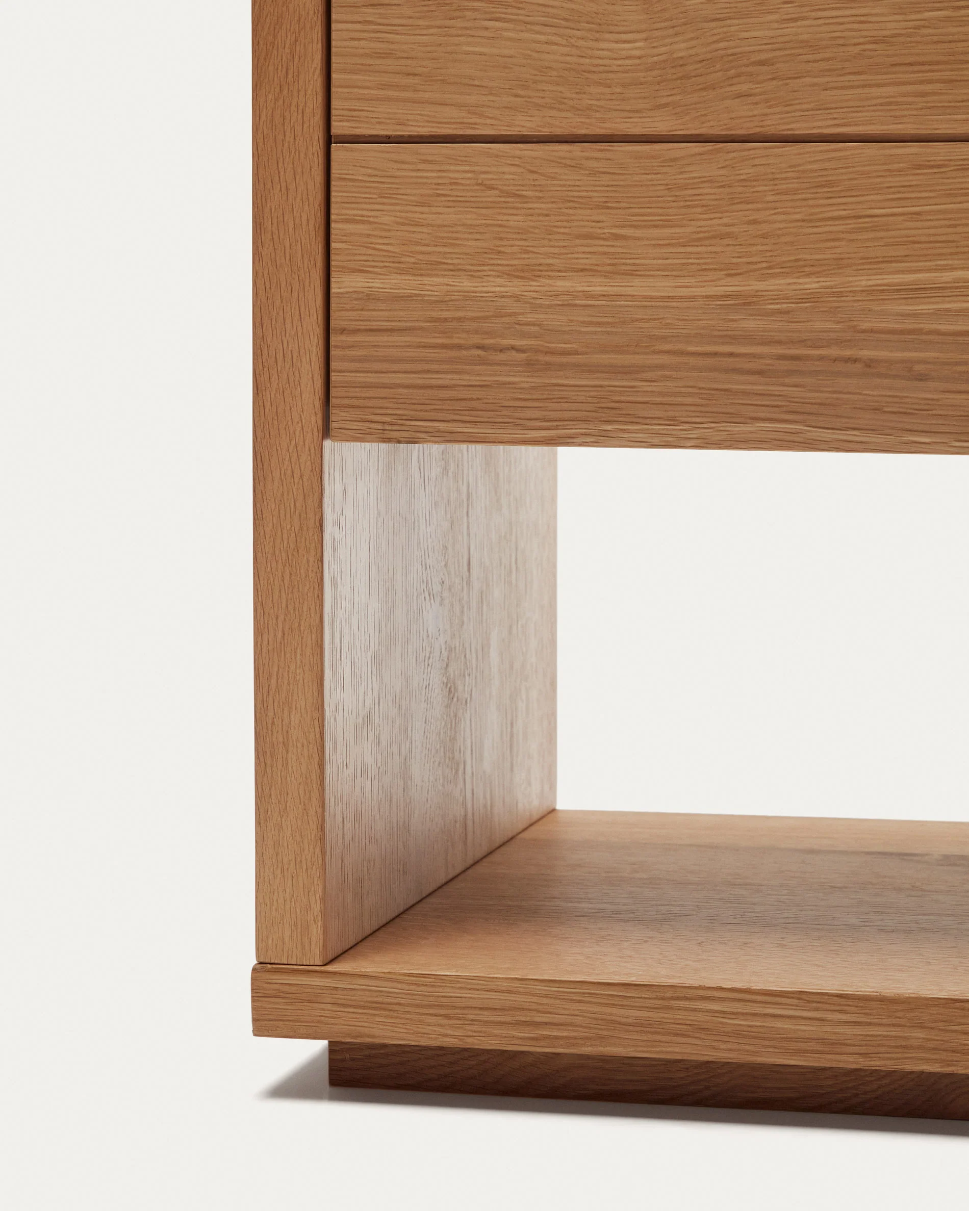 Alguema Sideboard 4 Türen mit Eichenfurnier und natürlichem Finish 200 x 74 cm - Image 8
