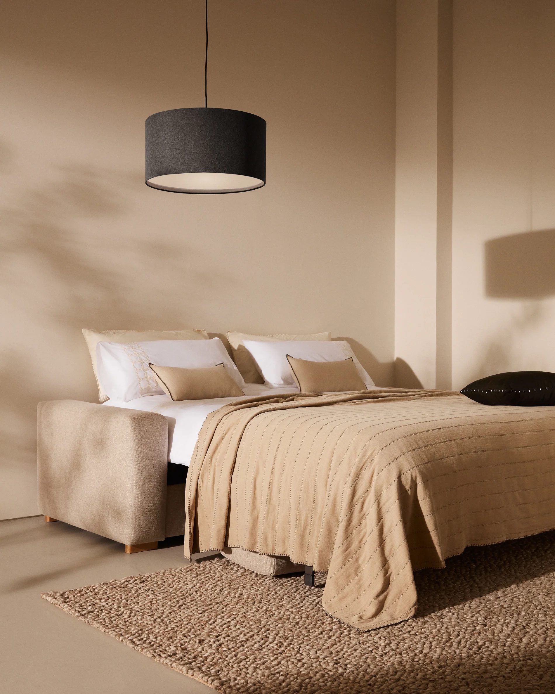 Anley 3-Sitzer-Bettsofa in Beige 224 cm (Bett 160) - Image 3