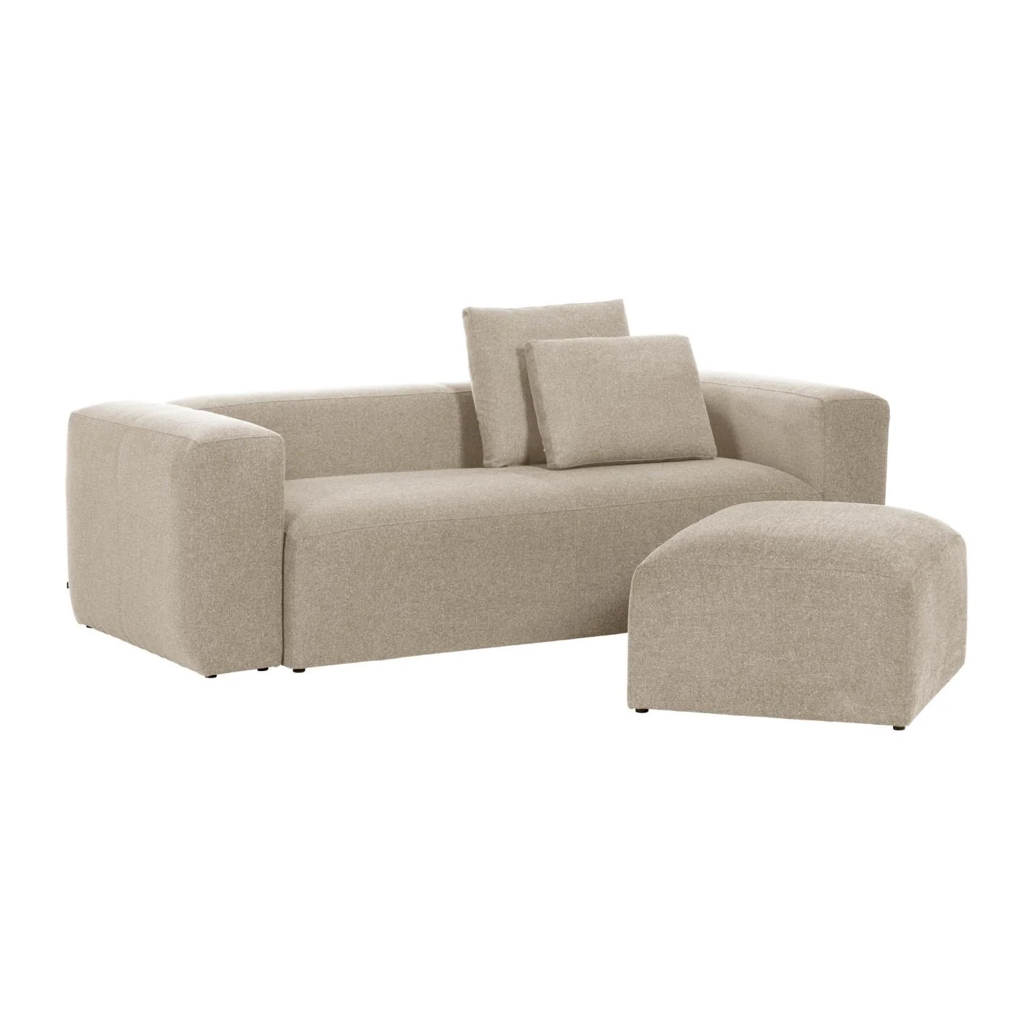 Blok 2-Sitzer Sofa beige 210 cm - Image 8