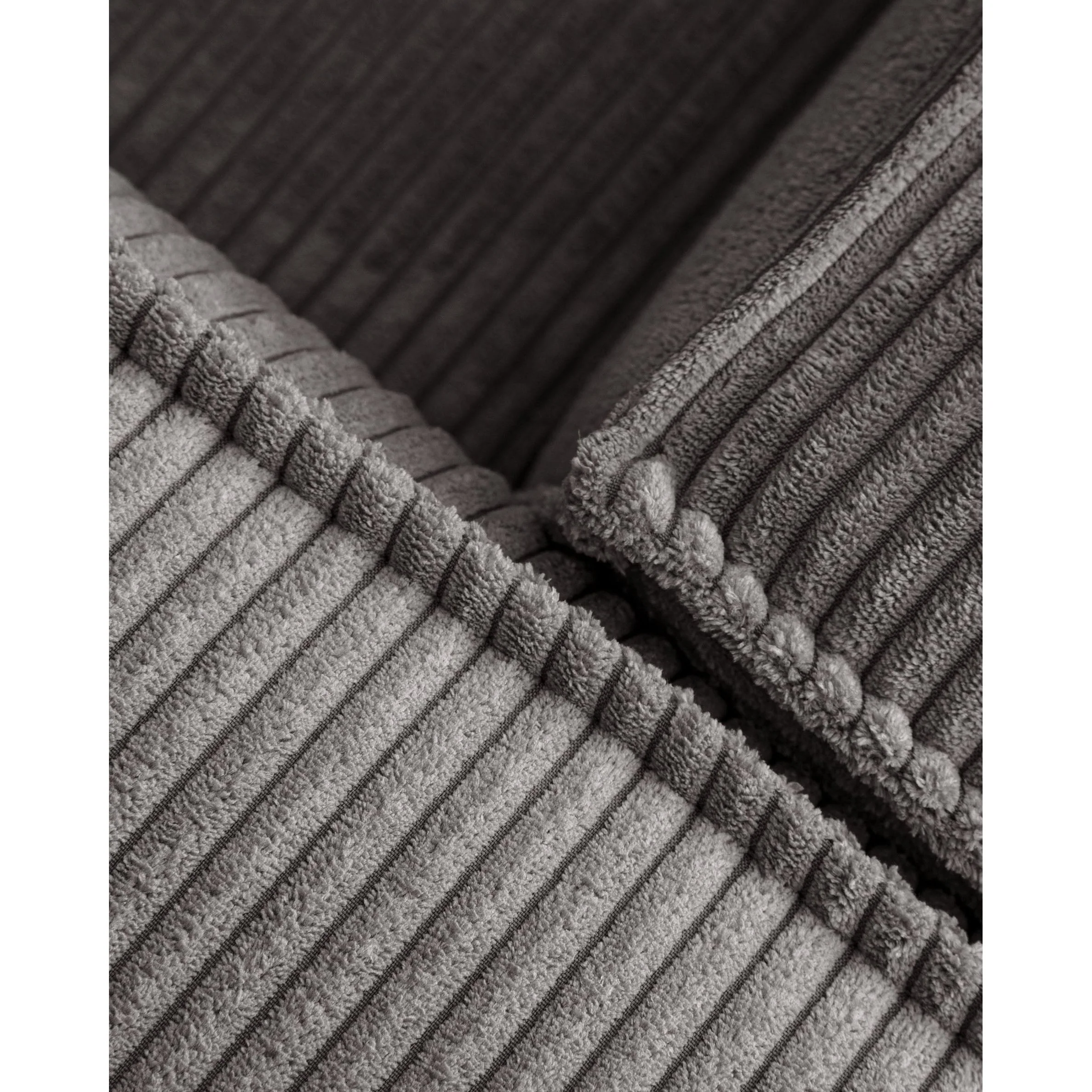 Blok 2-Sitzer-Sofa breiter Cord grau 210 cm - Image 9