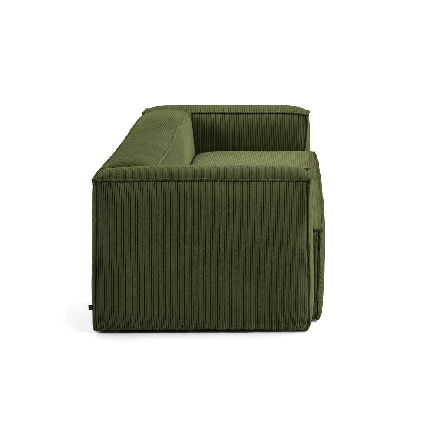 Blok 2-Sitzer-Sofa breiter Cord grün 210 cm - Image 5