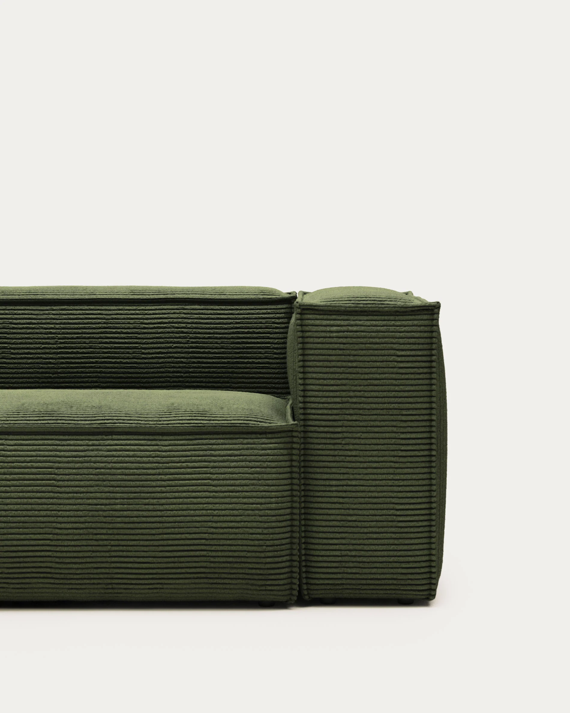 Blok 2-Sitzer-Sofa breiter Cord grün 210 cm - Image 7