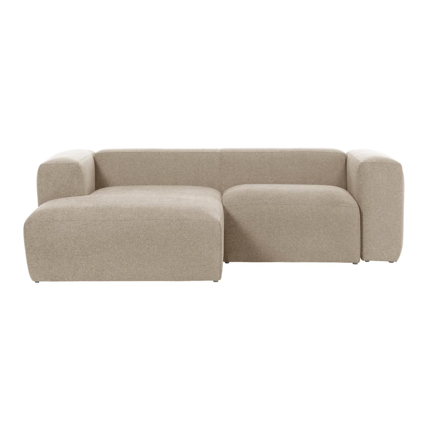 Blok 2-Sitzer Sofa mit Chaiselongue links beige 240 cm - Image 4