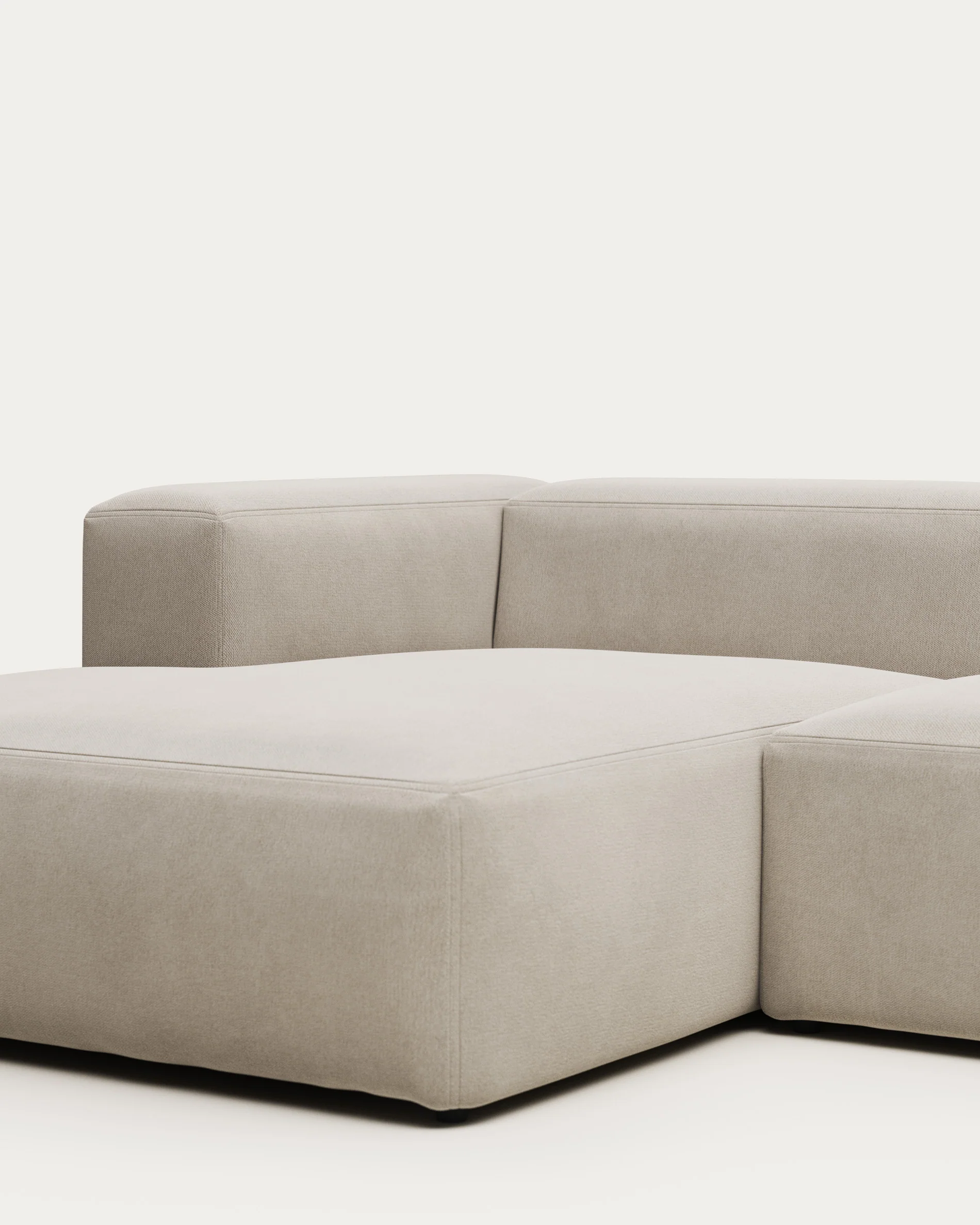 Blok 3-Sitzer Sofa mit Chaiselongue links in beige 300 cm - Image 7
