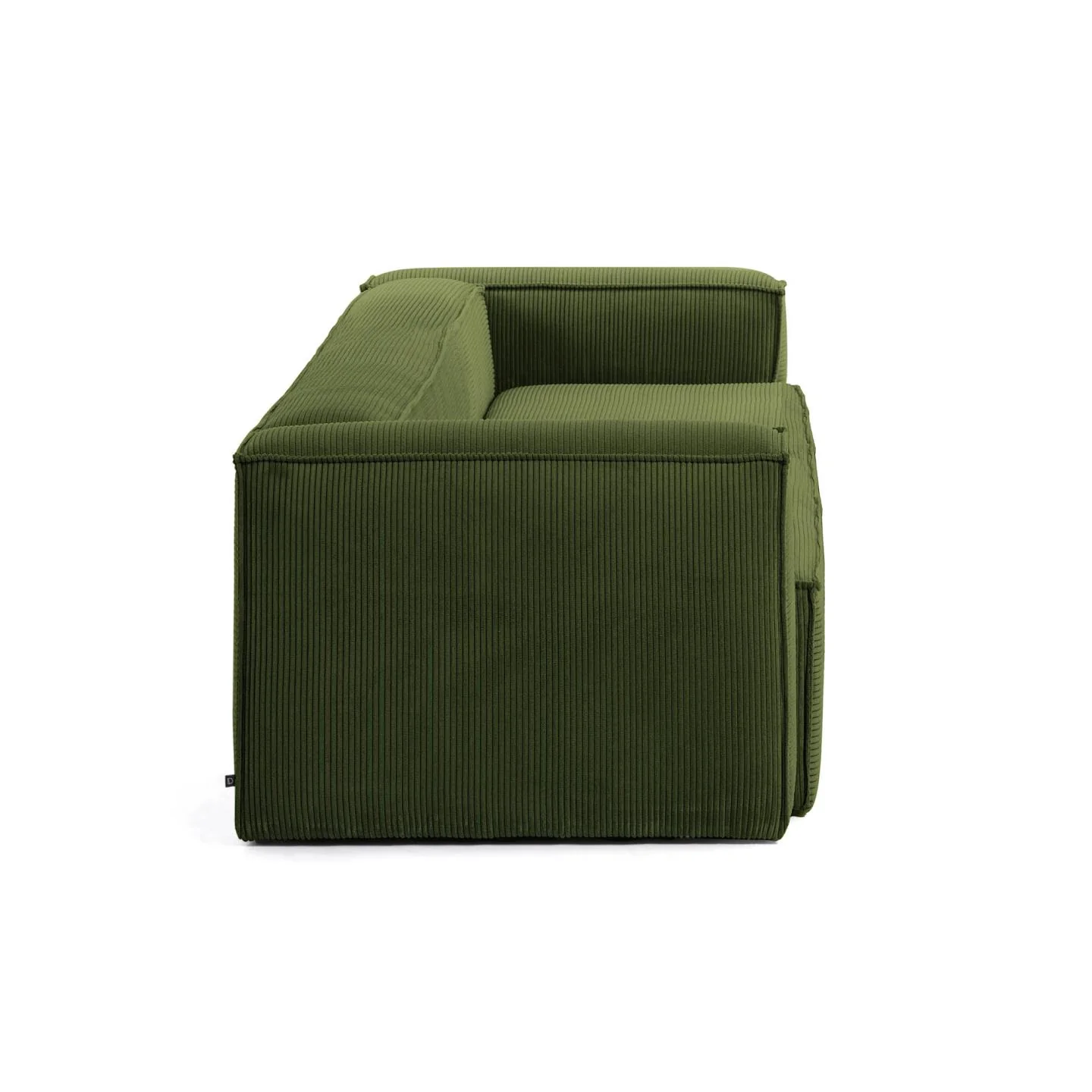 Blok 3-Sitzer-Sofa breiter Cord grün 240 cm - Image 6